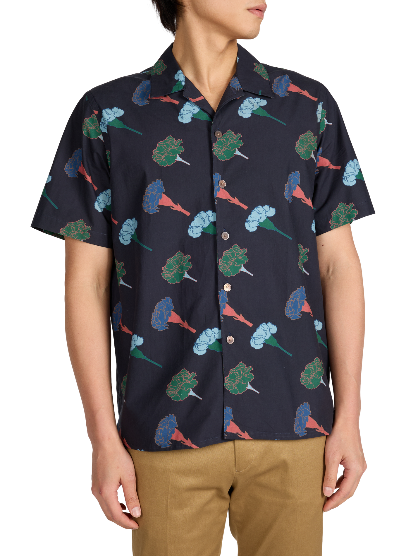 Cotton patterned shirt PAUL SMITH Blue