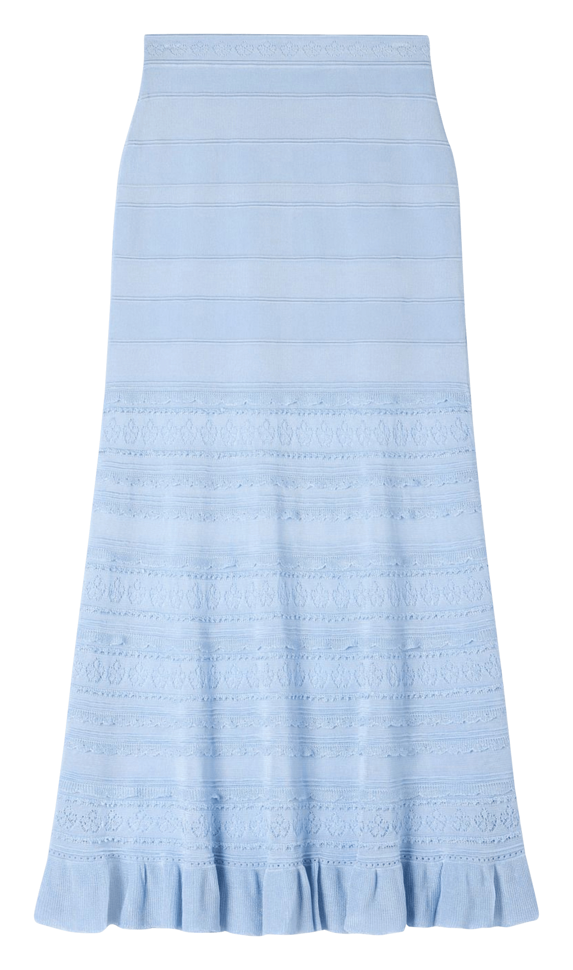 Jupe longue en maille SANDRO Bleu