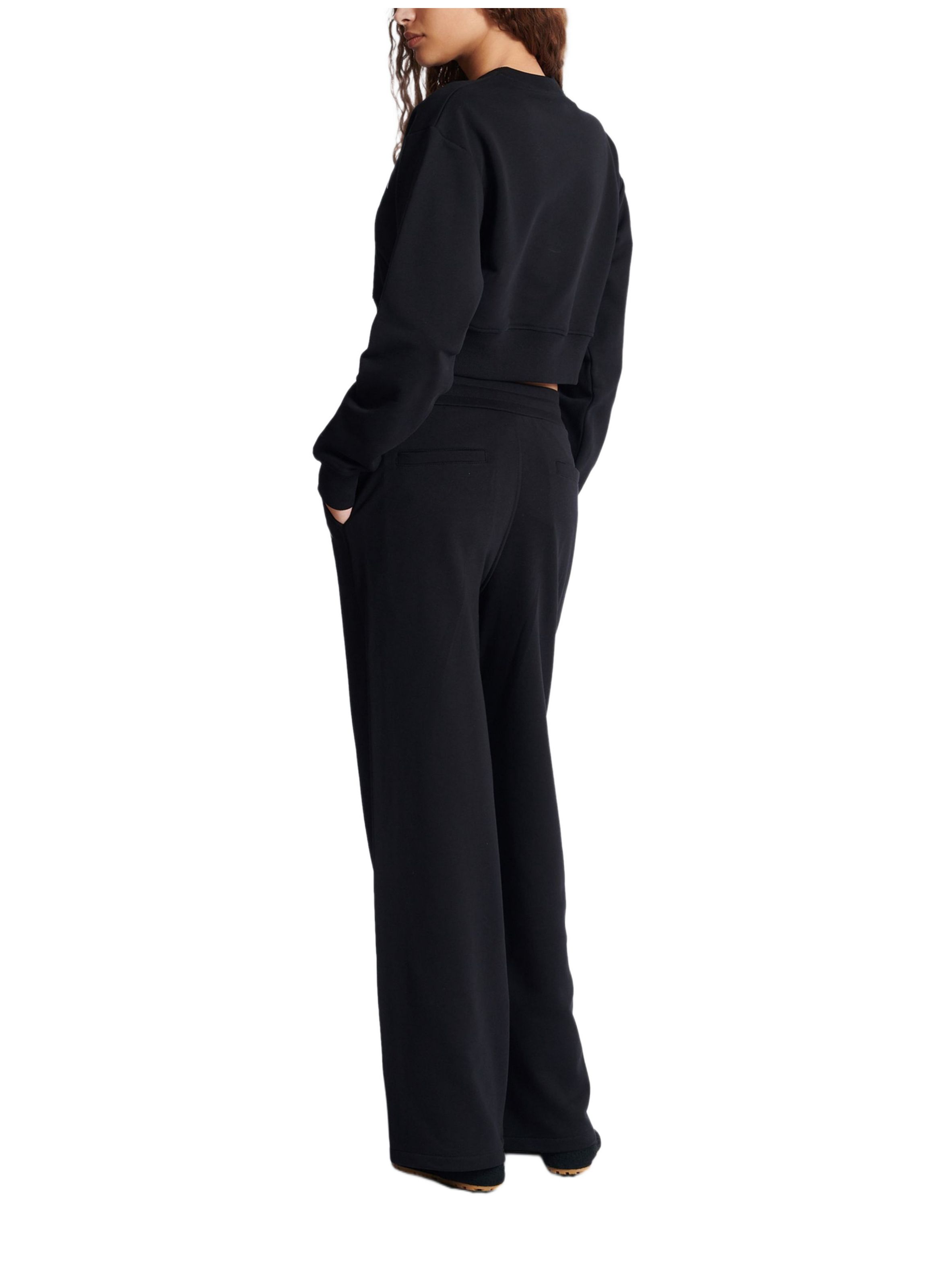 Sweat-shirt à col ras du cou imprimé balmain BALMAIN Noir