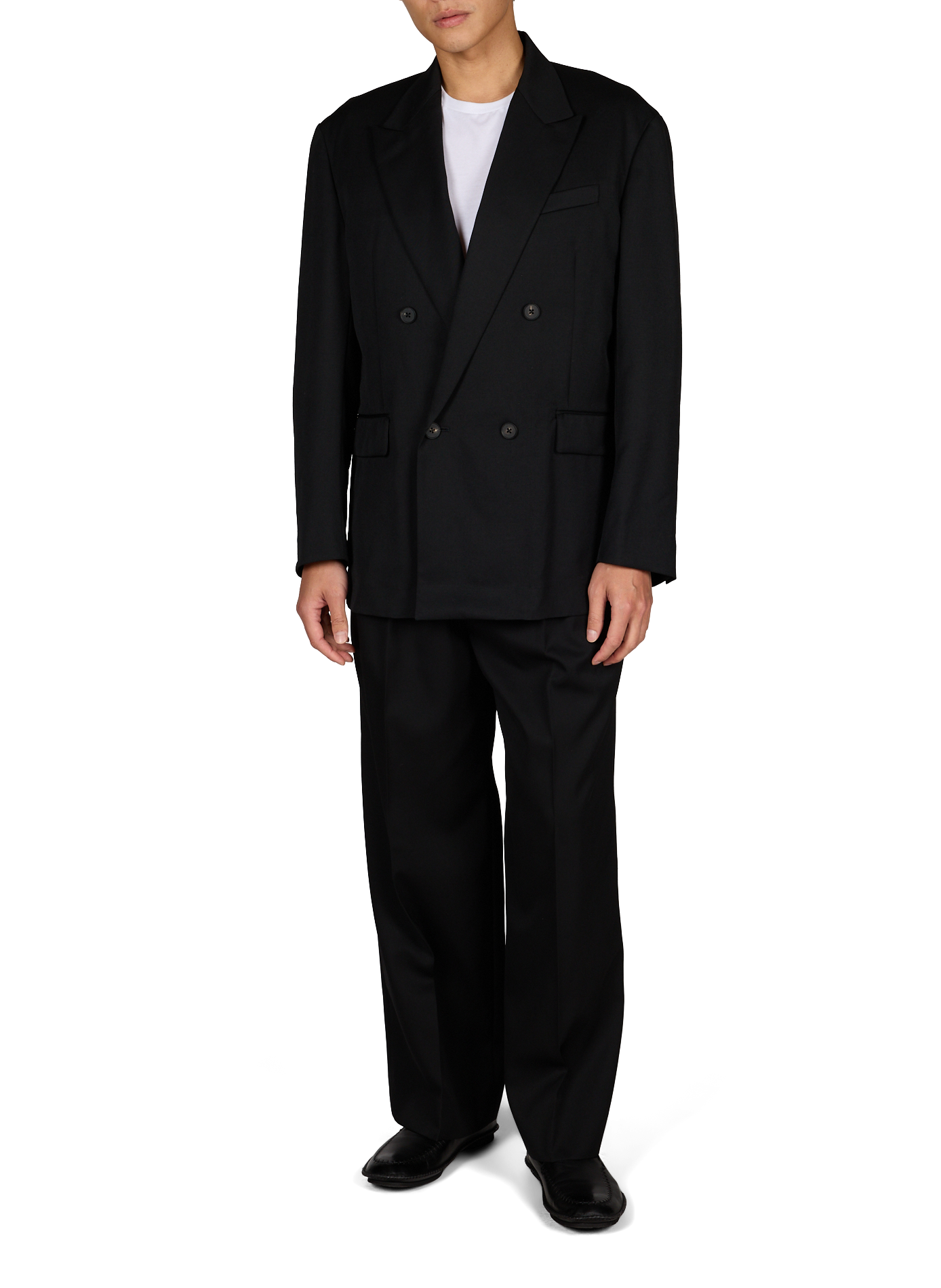 Blazer uni en laine SSSTEIN Noir