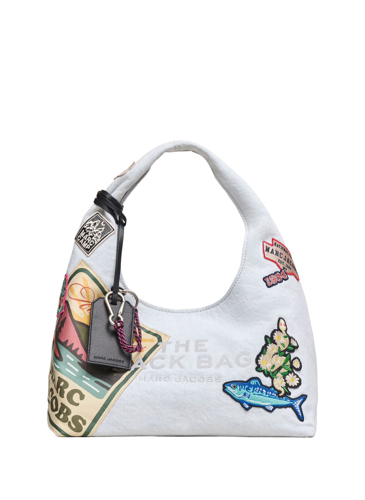 The Camp Patchwork Denim Bag MARC JACOBS Blue