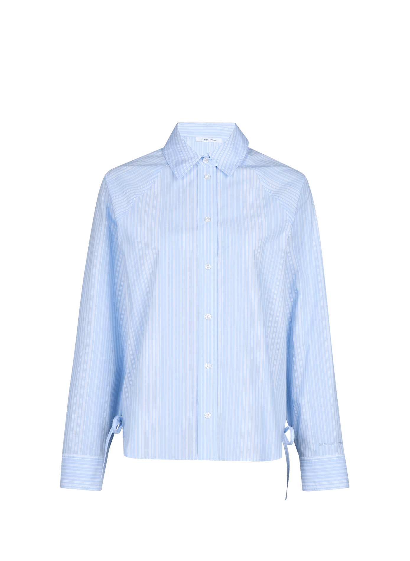 Striped cotton shirt SAMSOE SAMSOE Blue