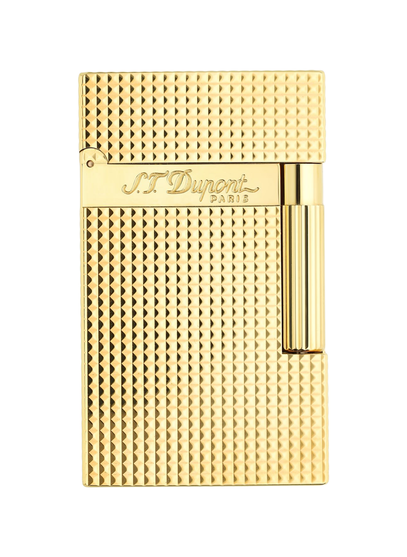 Grand Dupont Diamond Point Gold Lighter S.T. DUPONT Golden
