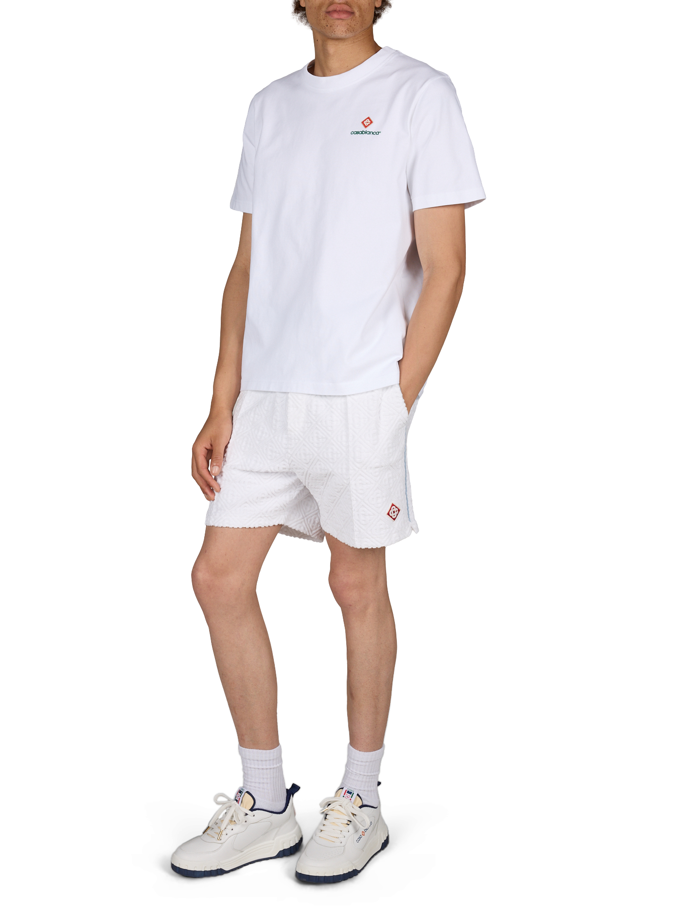 T-shirt ample à logo en coton CASABLANCA PARIS Multicolore