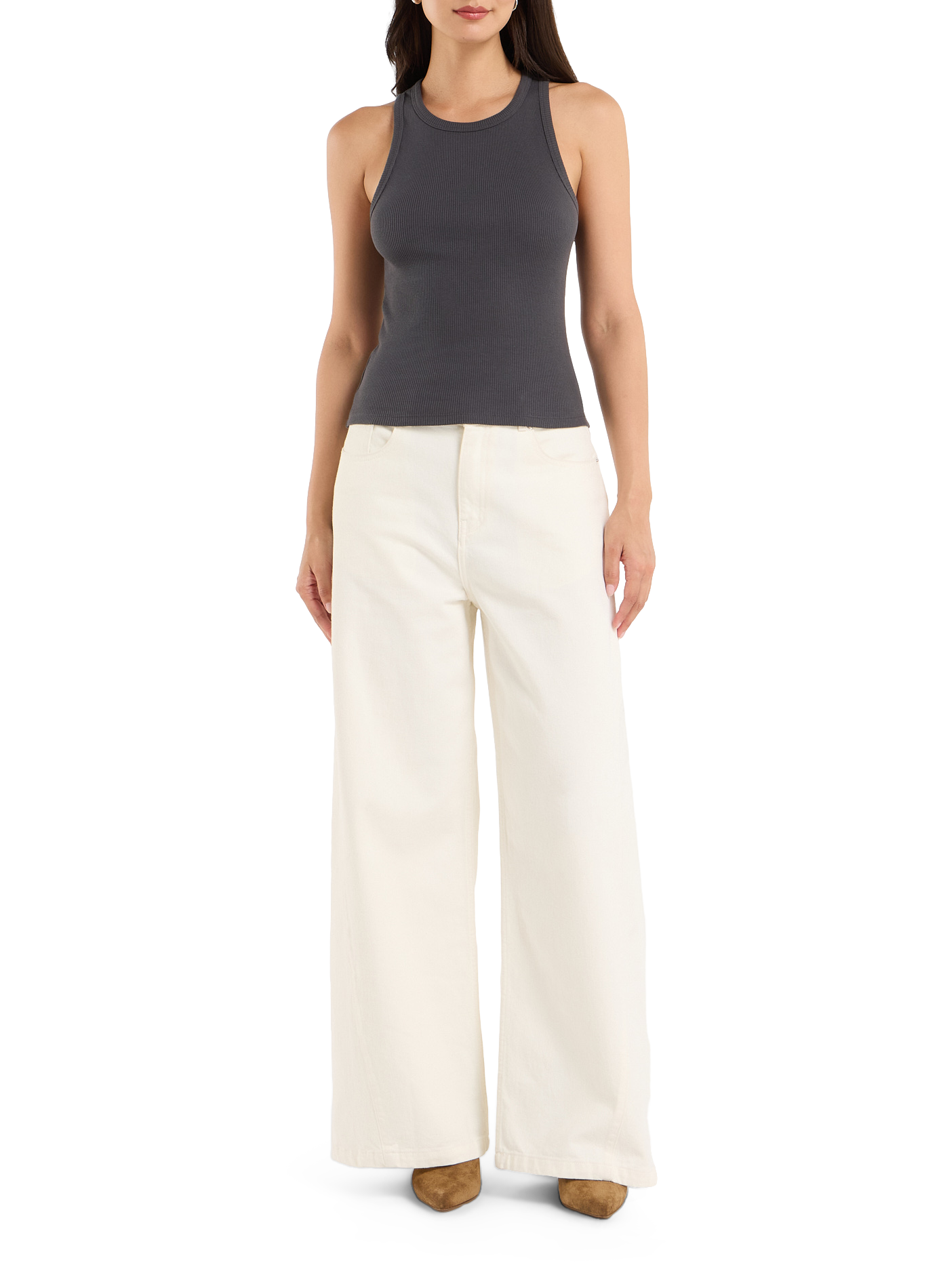 Top Tovie Tanktop aus Baumwolle SAISON 1865 Grau