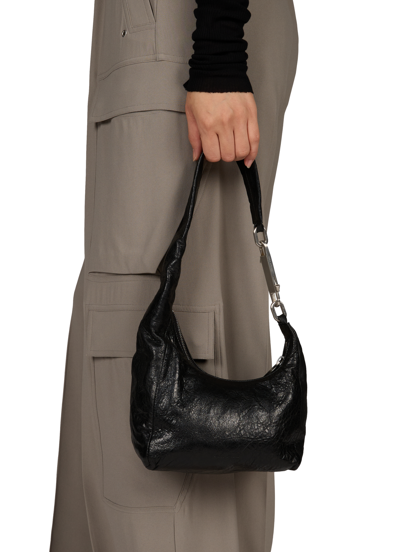 Galleria leather tote bag RICK OWENS Black
