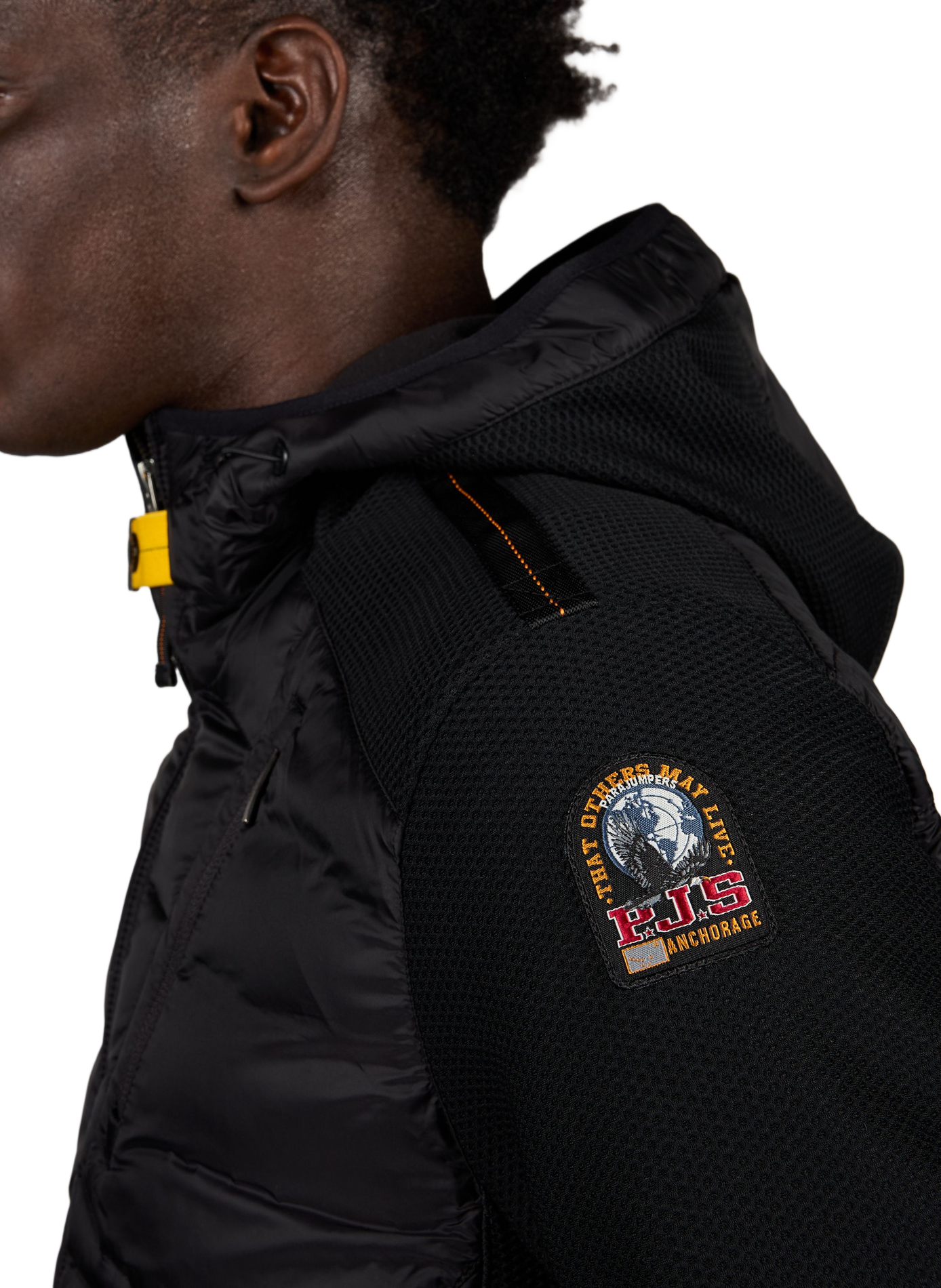 Blouson Nolan bi-matière PARAJUMPERS Noir