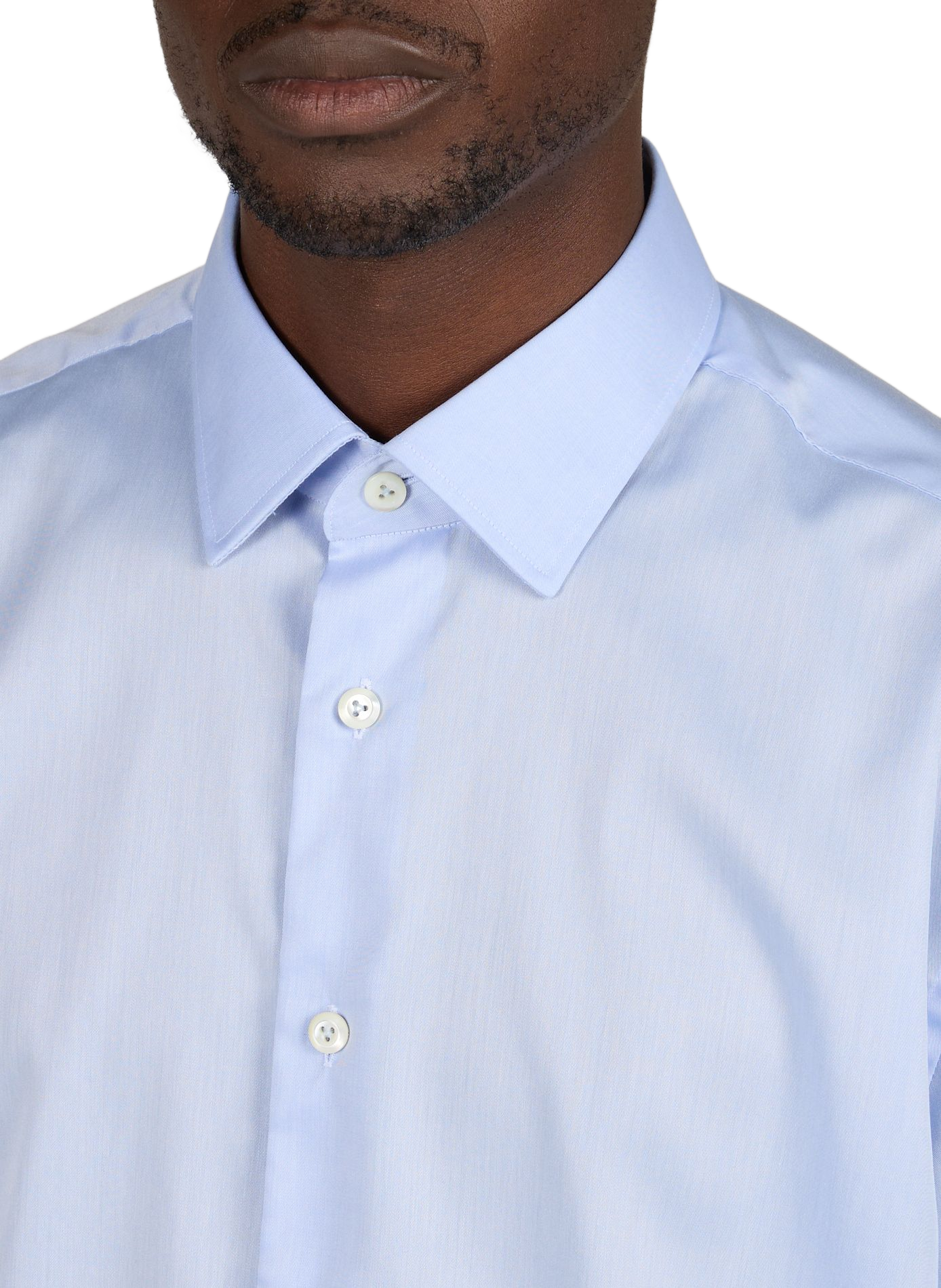 Slim-fit cotton shirt VAN LAACK Blue