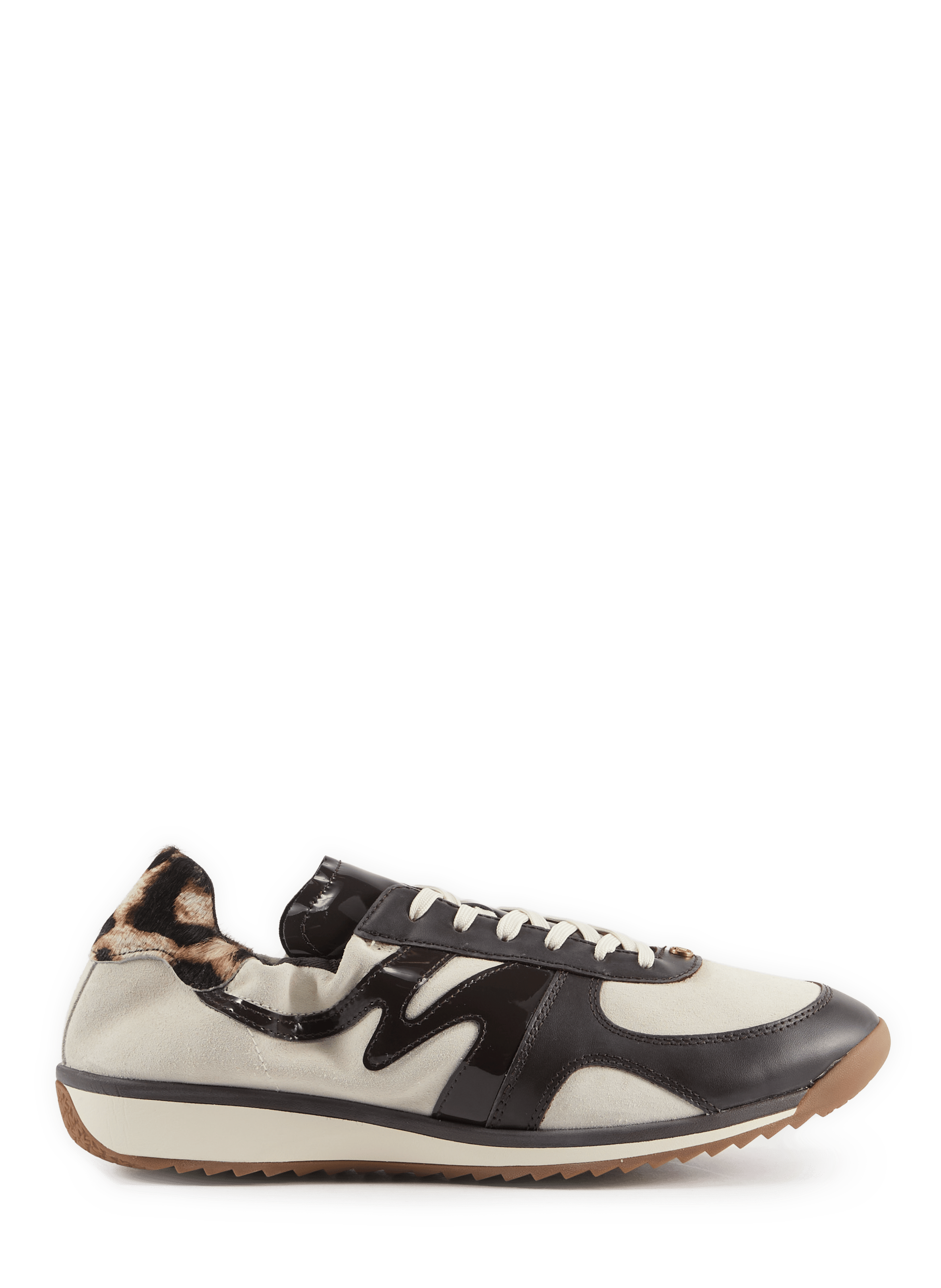 Colt lace-up leather sneakers MICHAEL KORS Beige