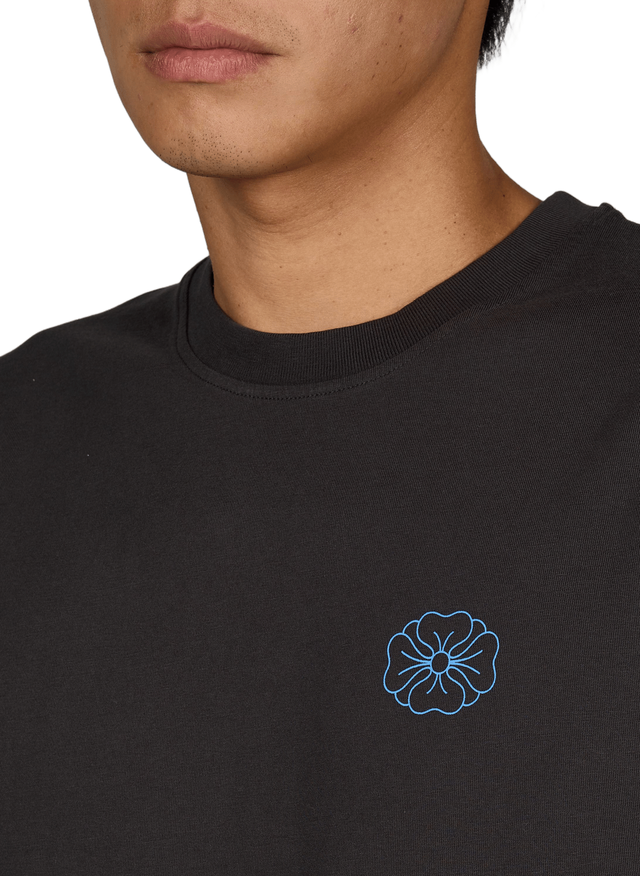Oversize T-Shirt aus Baumwolle OLOW Schwarz
