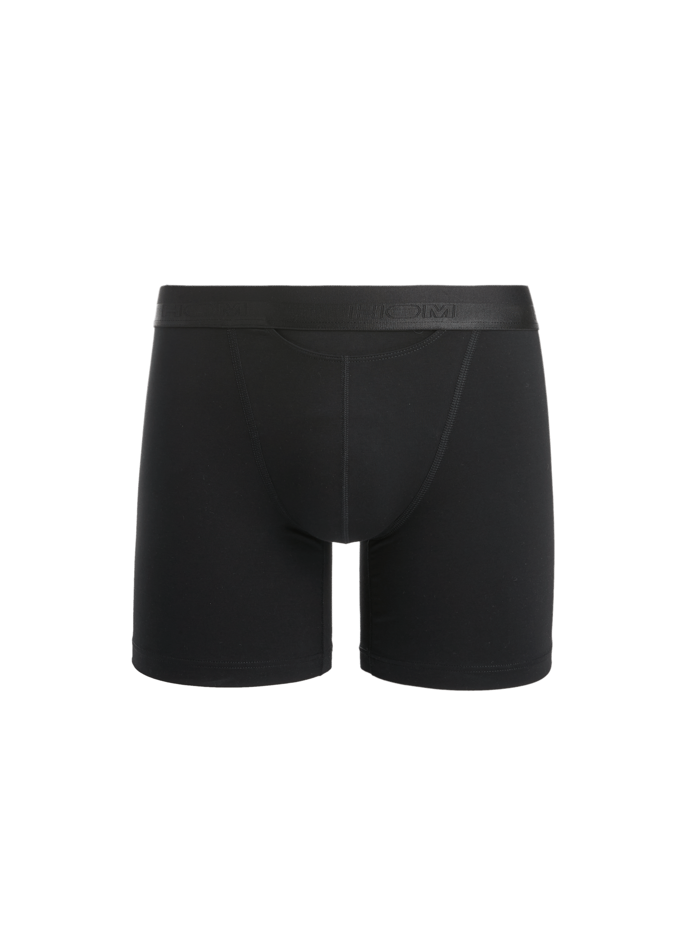 HOM Boxer mi-long en coton et modal Noir