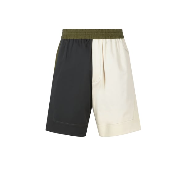 Short bicolore en coton organique