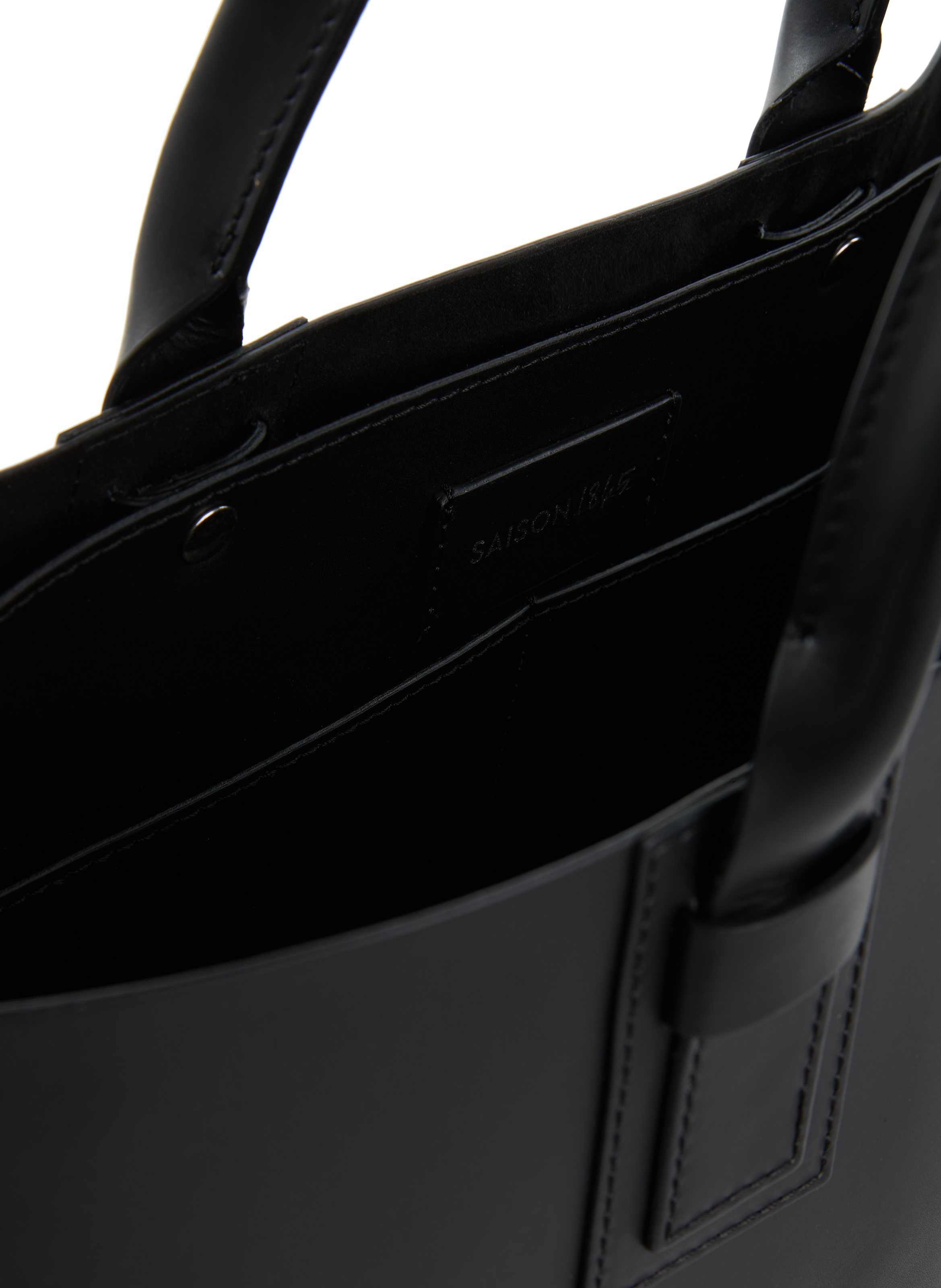 Sac cabas en cuir SAISON 1865 Noir