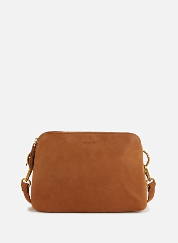 Sac à main Nael en cuir Marron by NAT & NIN NAT & NIN Sac à main Nael en cuir Marron