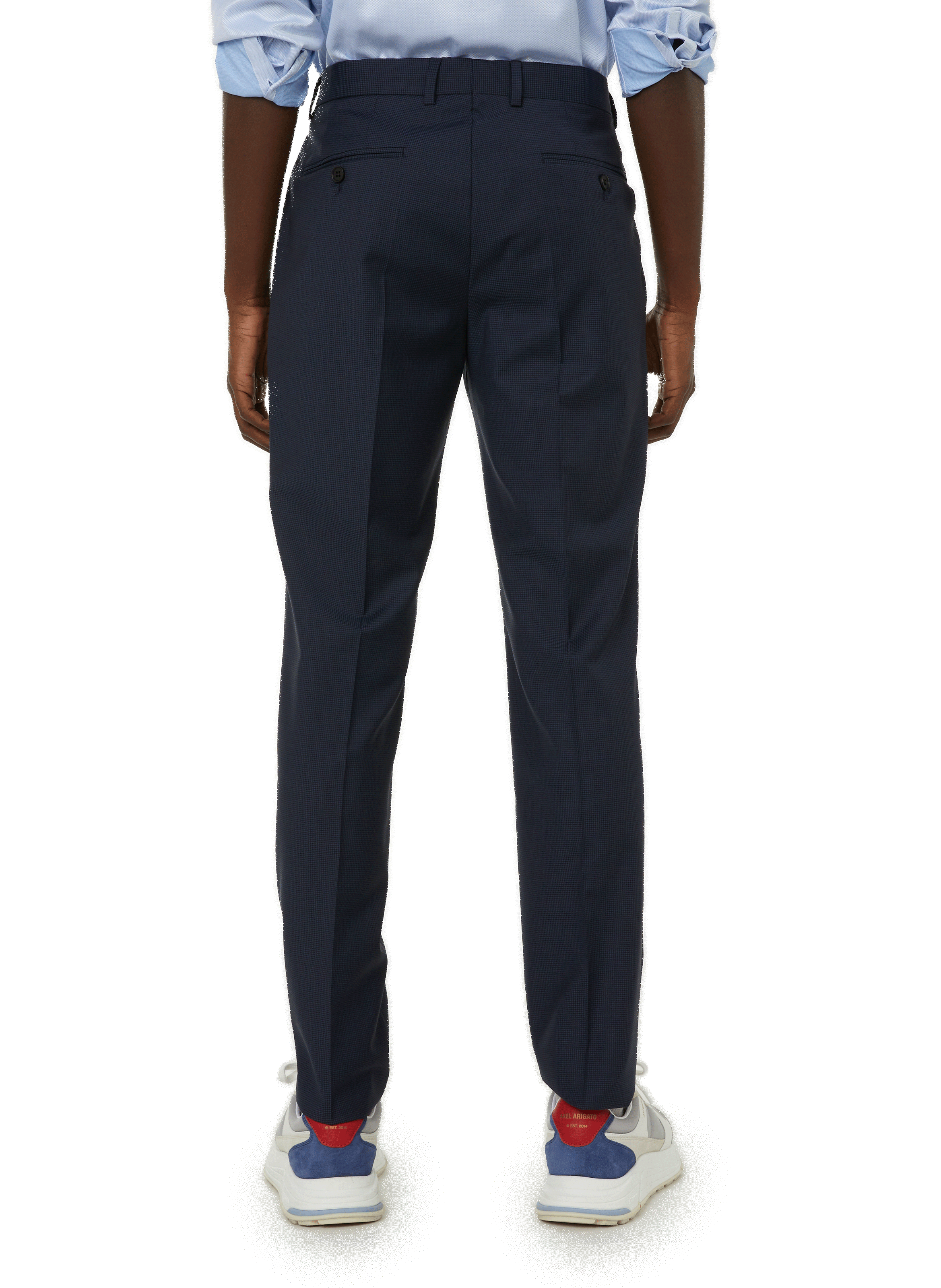 Pantalon cigarette en laine  SAISON 1865 Bleu