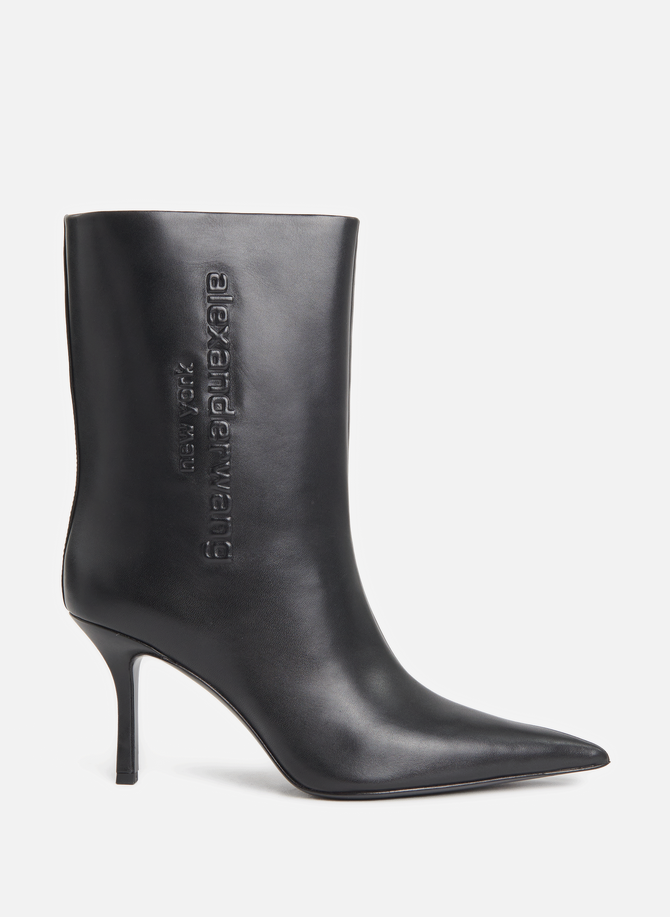ALEXANDER WANG leather stiletto ankle boots