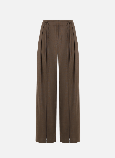 Wool pants BrownEUDON CHOI 