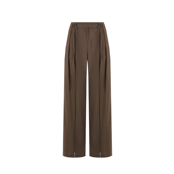 Eudon Choi Wool Trousers In Brown