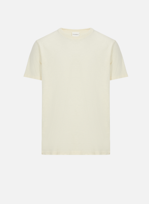 Cotton T-shirt BeigeCLOSED 