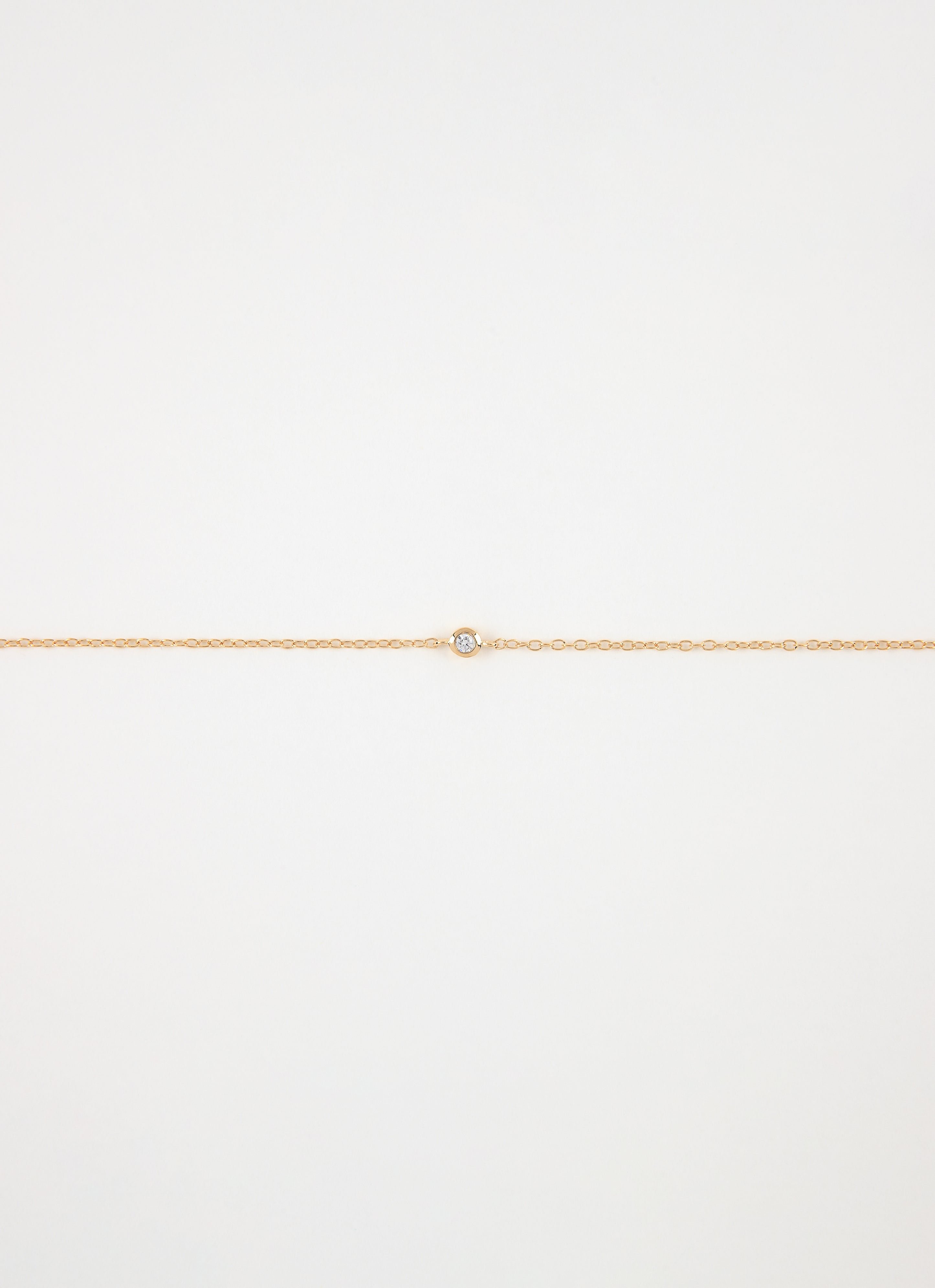 Bracelet solitaire esmée plaqué or ANNA SOTTILOTTA Doré