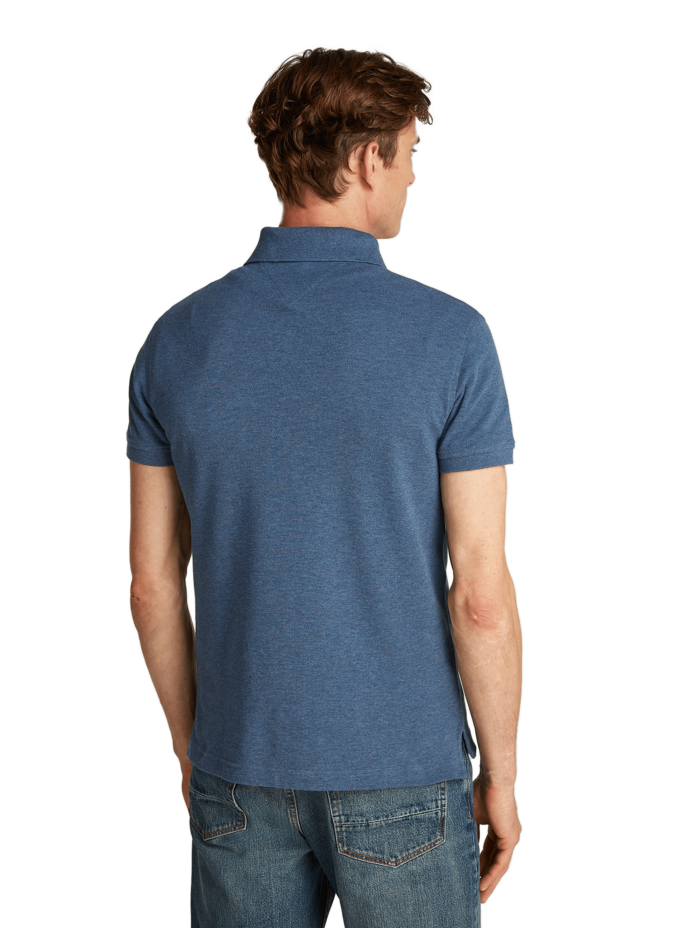 Cotton piqué polo shirt TOMMY HILFIGER Blue