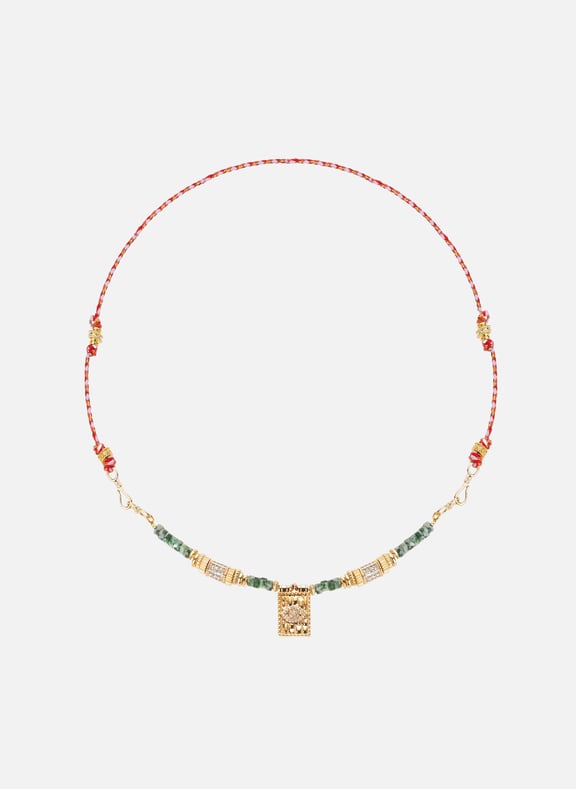 Collier sautoir chamane Vert by HIPANEMA HIPANEMA Collier sautoir chamane Vert