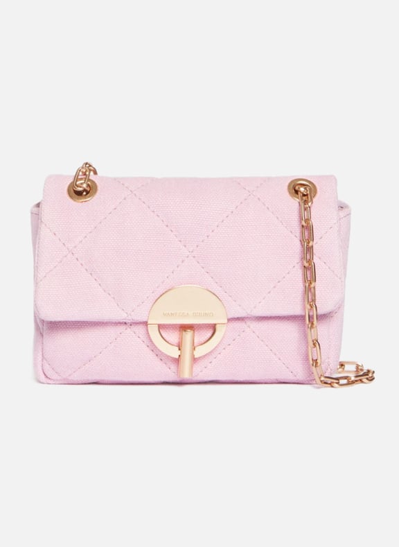 Petit sac moon en lin Rose by VANESSA BRUNO VANESSA BRUNO Petit sac moon en lin Rose