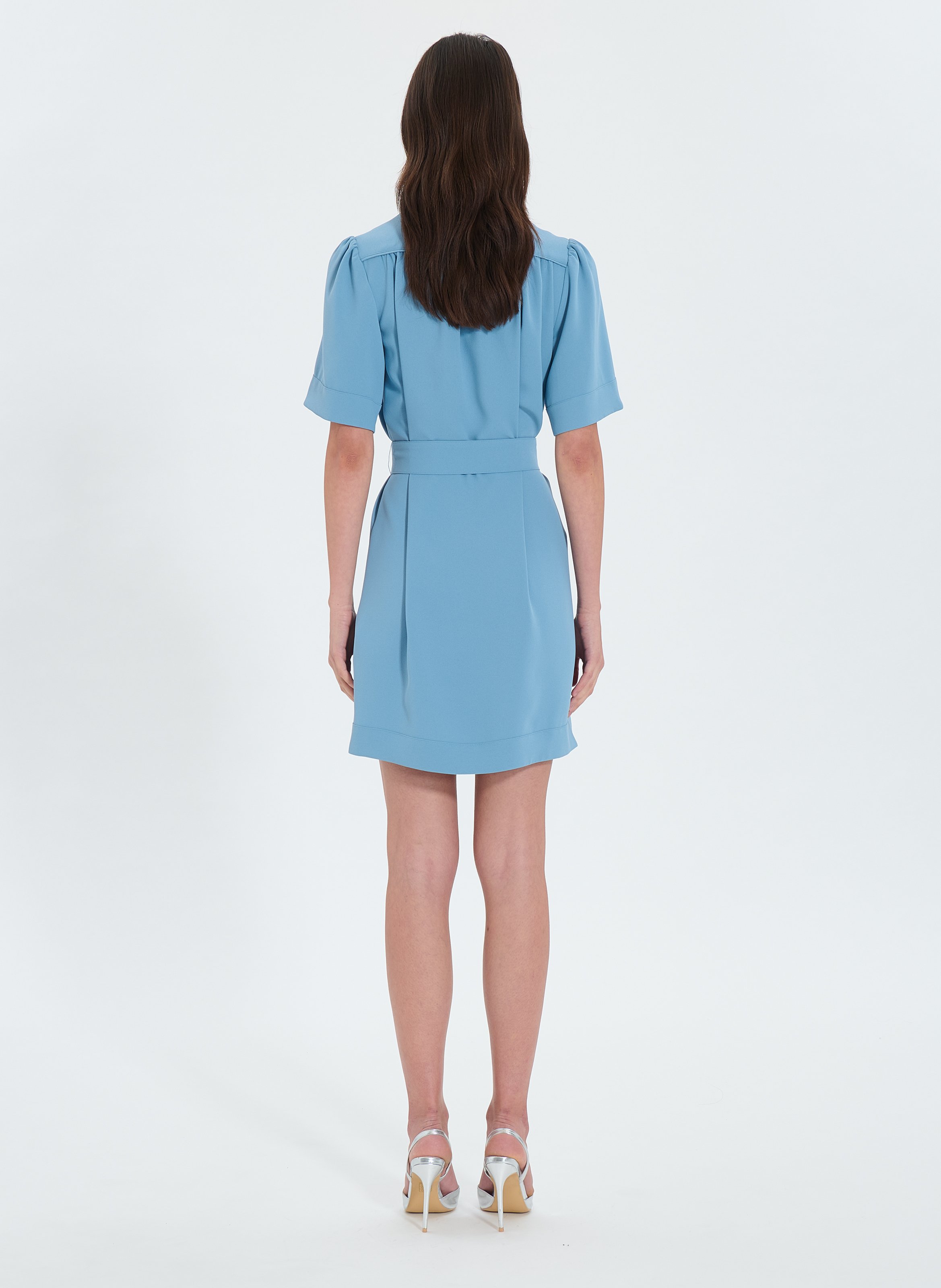 Robe cintrée retie ZAPA Bleu