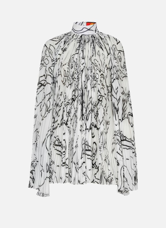 Disney x balmain : the lion king - robe courte plissée imprimée enfant précoce Blanc by BALMAIN BALMAIN Disney x balmain : the lion king - robe courte plissée imprimée enfant précoce Blanc
