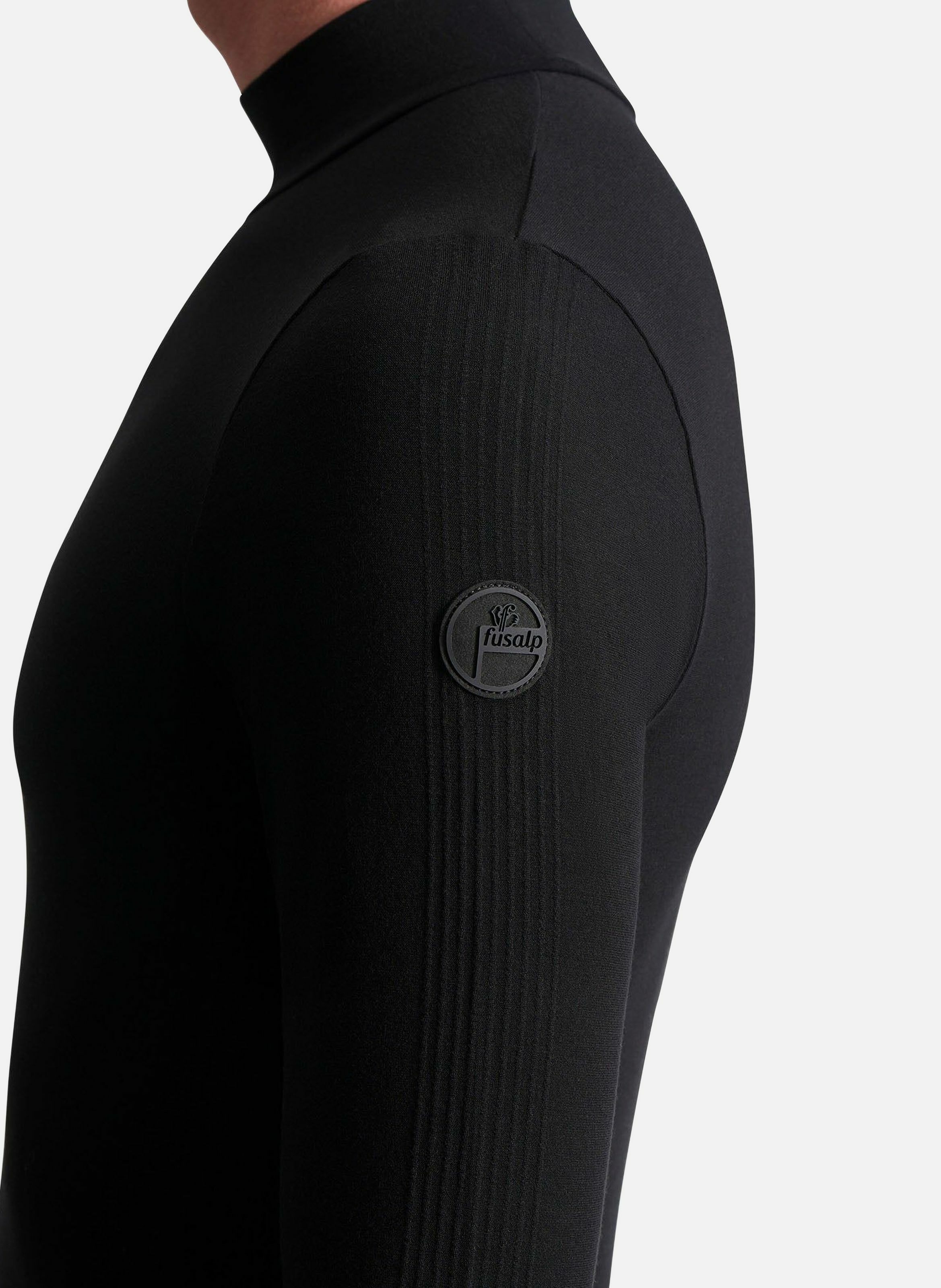 Sous pull owen col montant coupe ajustée Noir