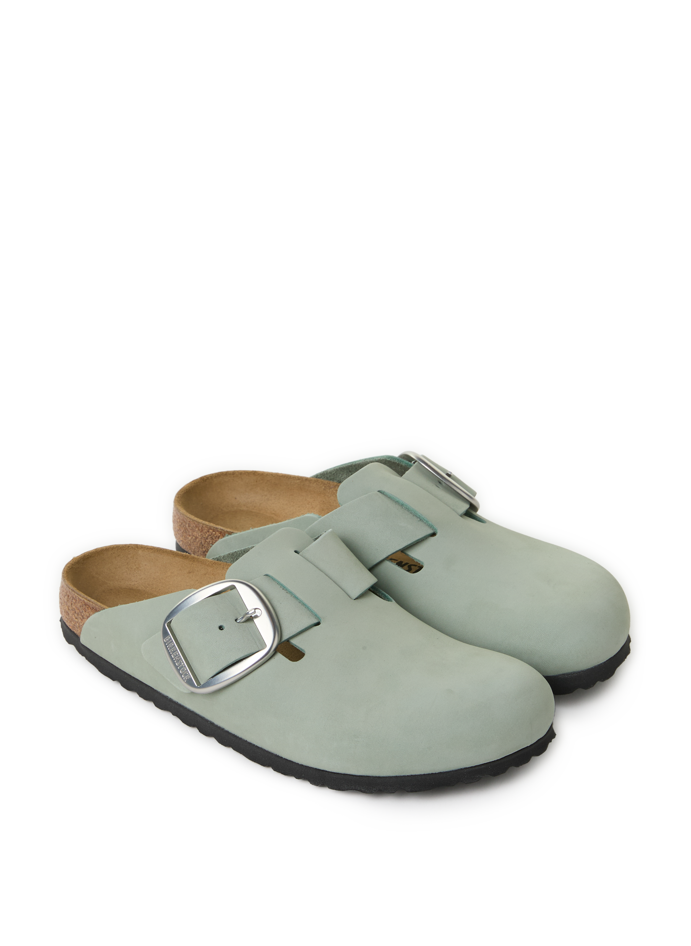 Boston leather mules BIRKENSTOCK Blue