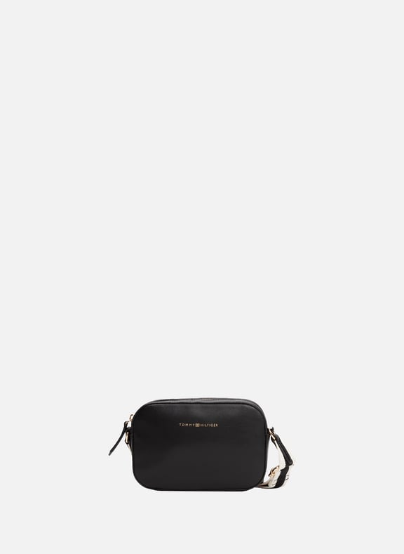 Shoulder bag with logo Black by TOMMY HILFIGER TOMMY HILFIGER Shoulder bag with logo Black