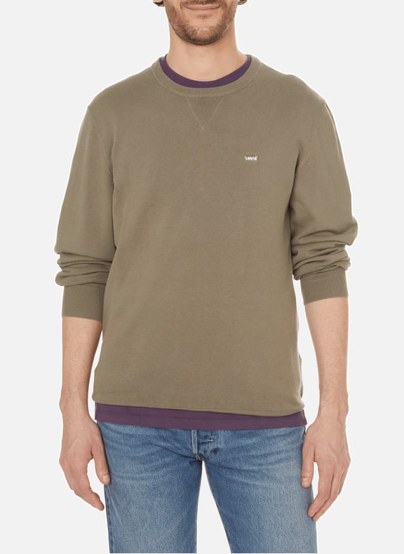 Mixed cotton sweatshirt Green by LEVI'S LEVI'S Mixed cotton sweatshirt Green
