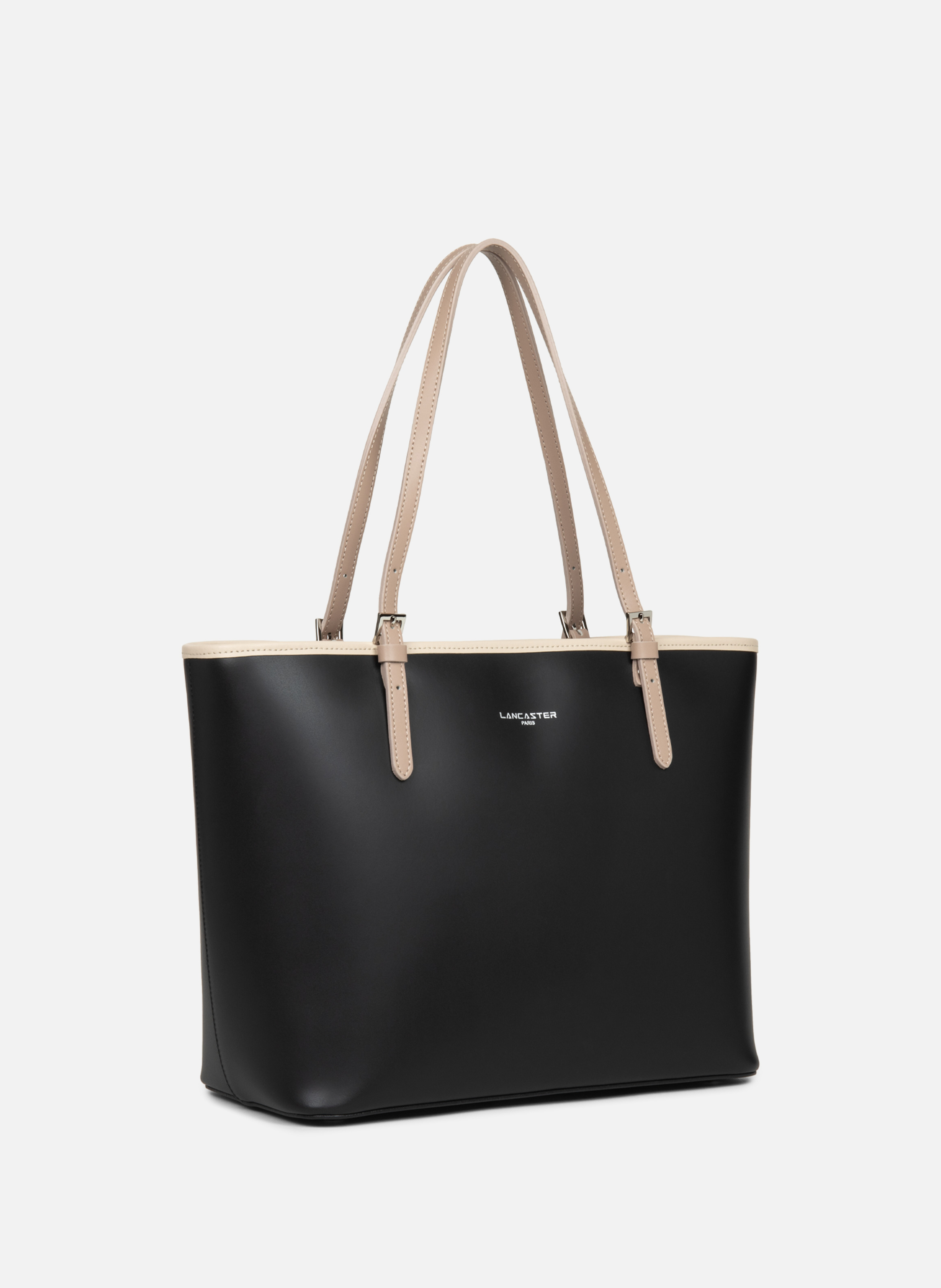 Grand sac cabas épaule - smooth Noir