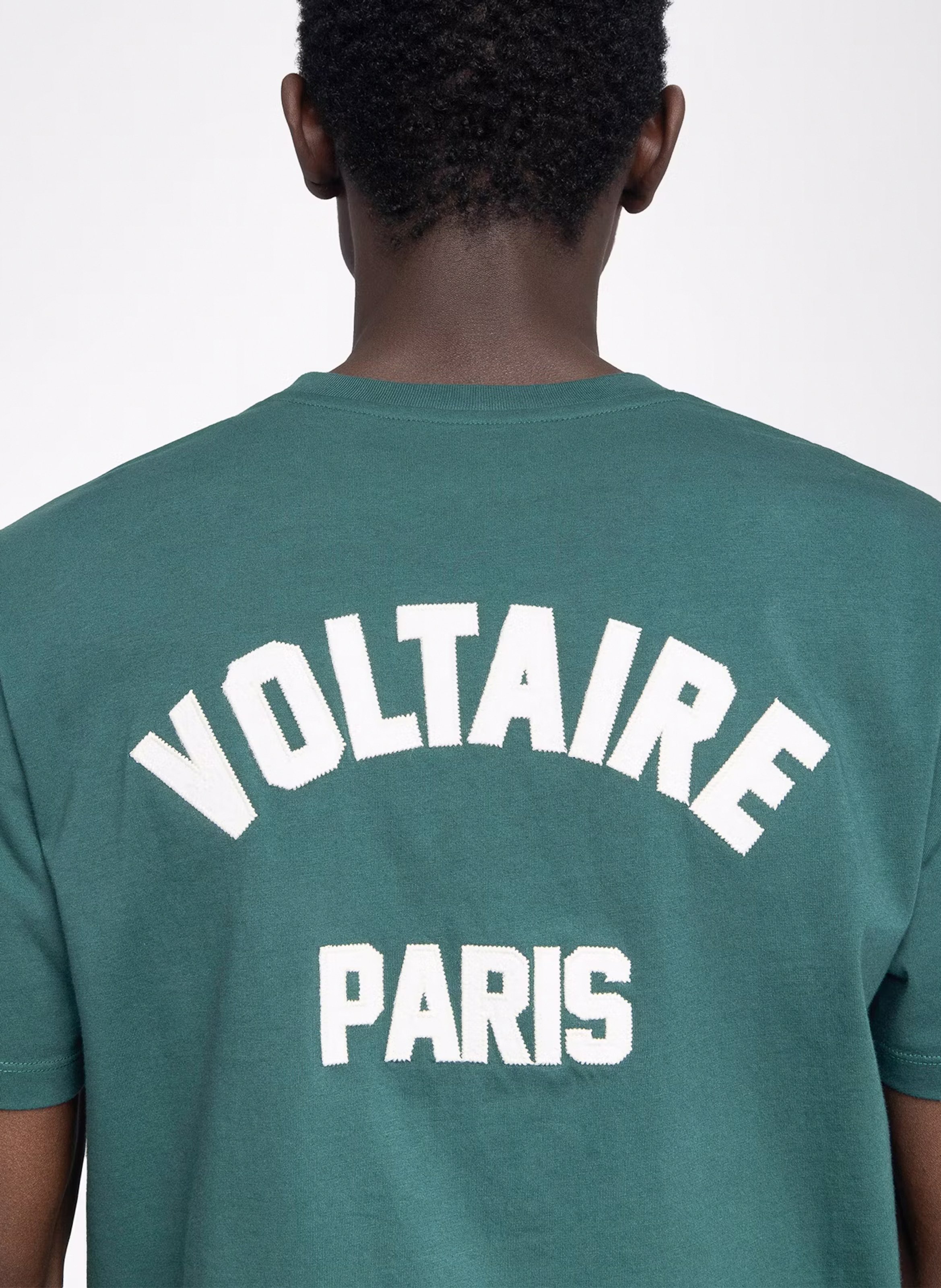 Tee-shirt col rond en coton tommy ZADIG&VOLTAIRE Vert
