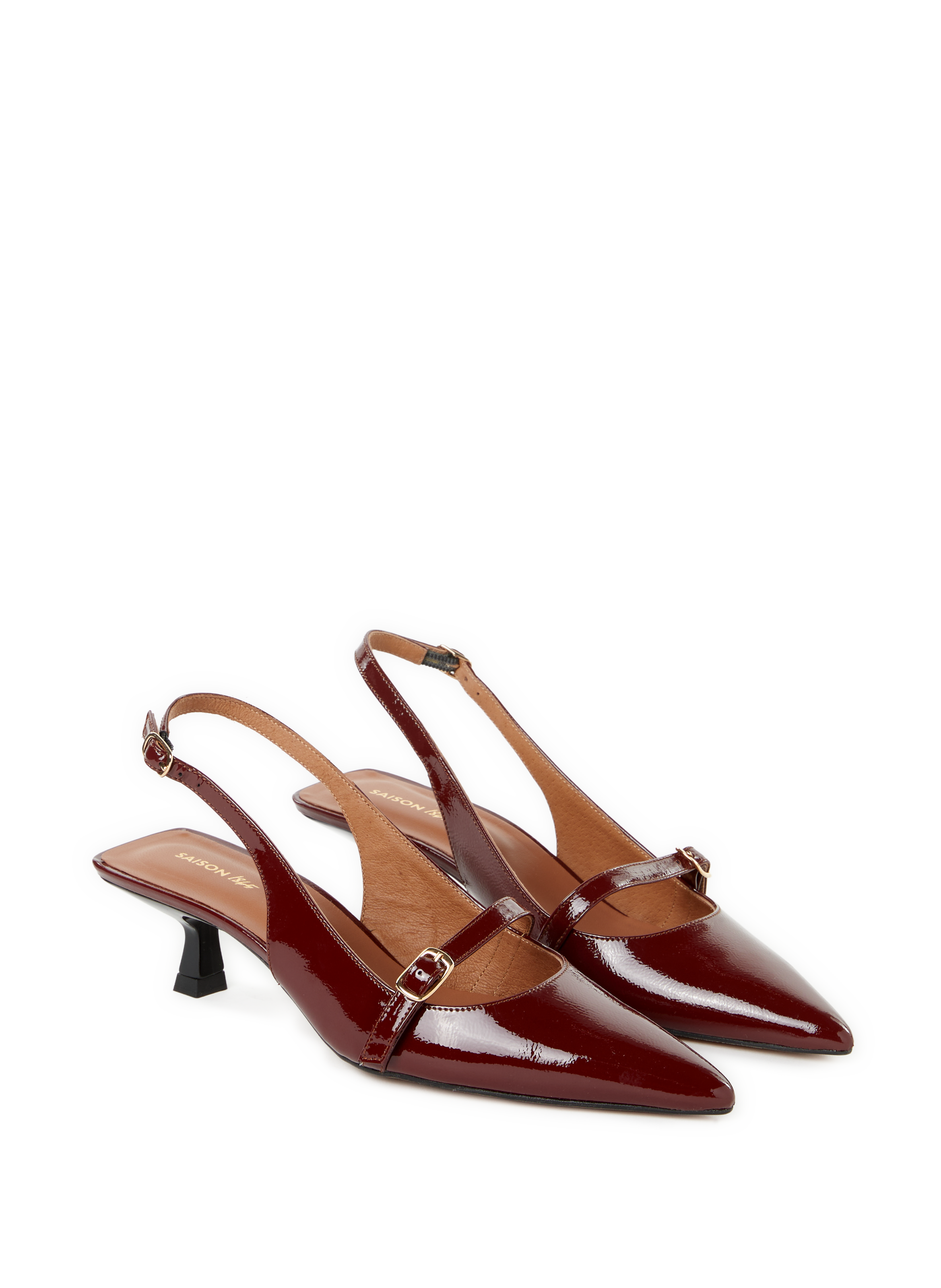 Slingback en cuir Charlotte SAISON 1865 Rouge