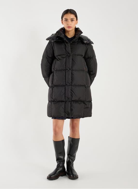 Doudoune matelassée mi-longue | Noir by MONCLER Doudoune matelassée mi-longue Noir