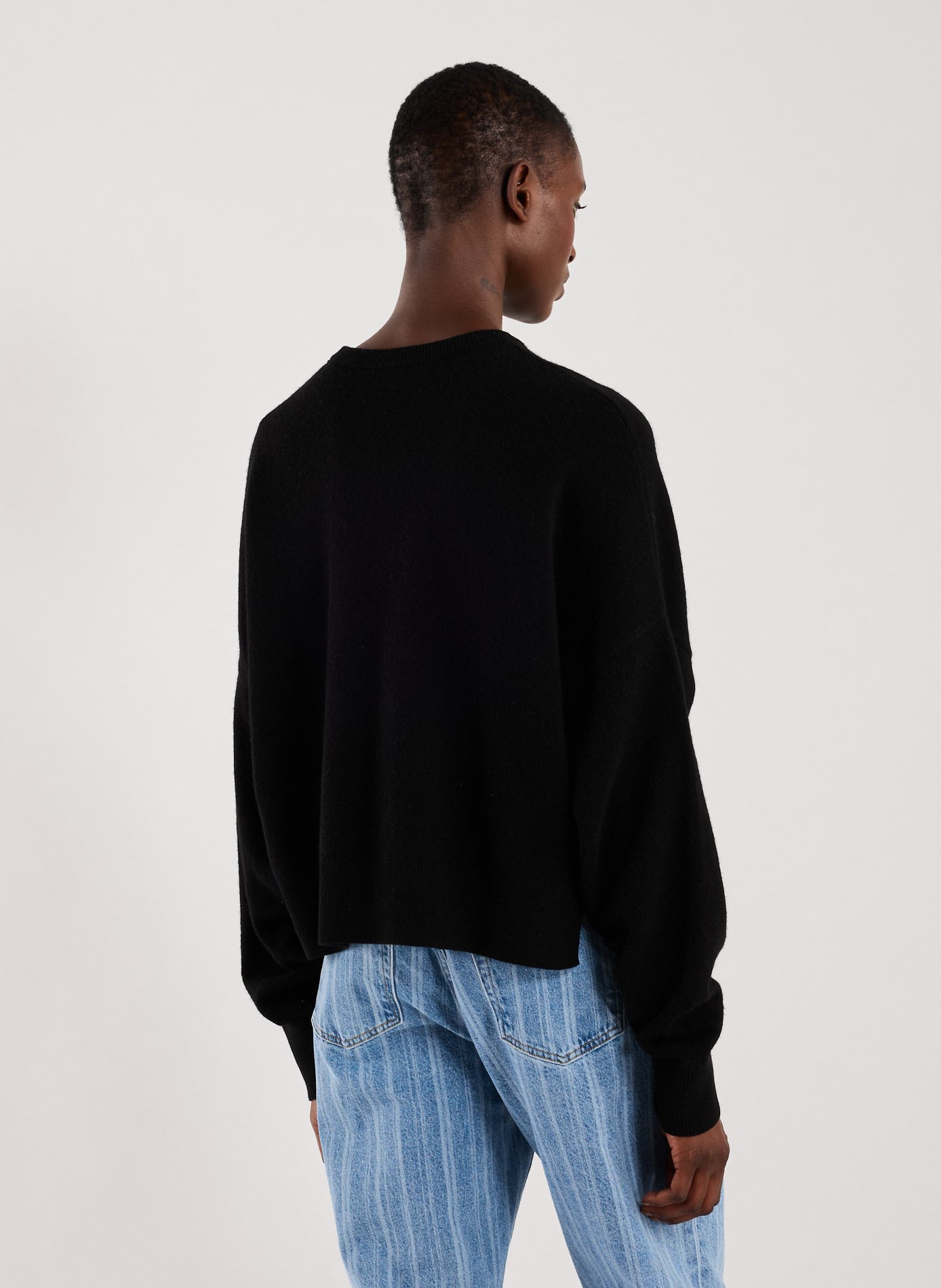 Pull à strass BLUMARINE Noir