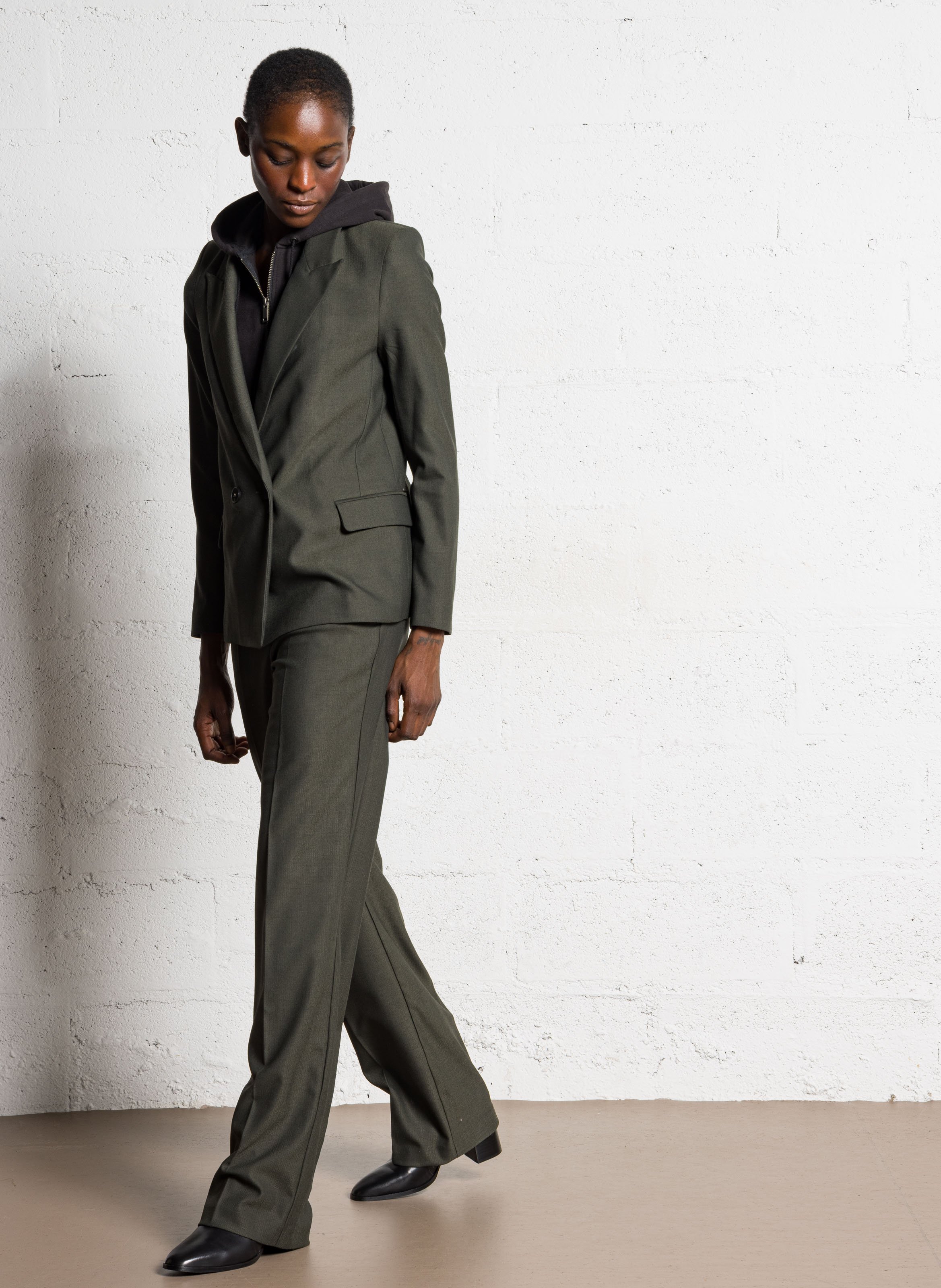 Veste col tailleur IKKS Kaki