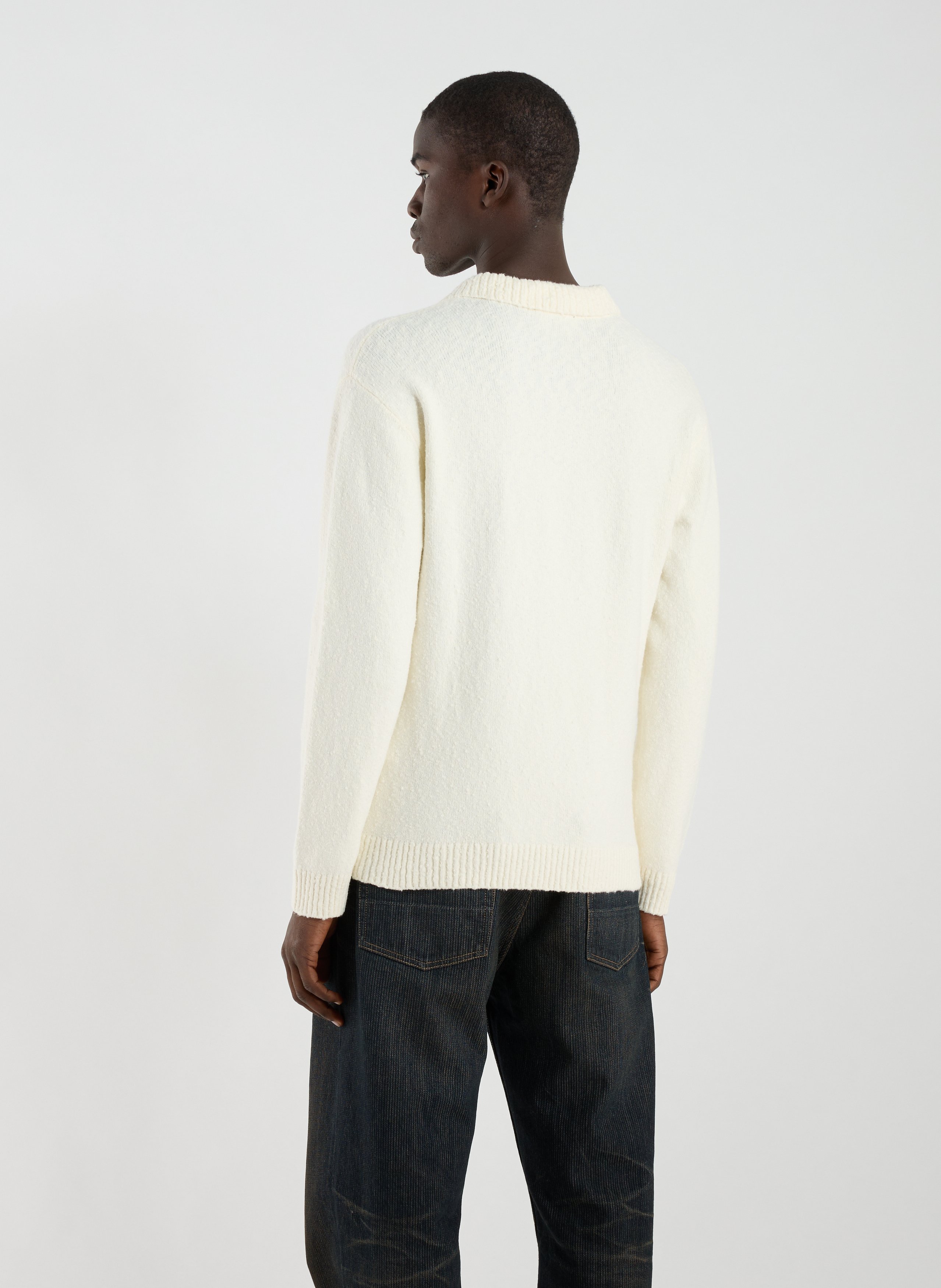 Long sleeve polo shirt REPRESENT White