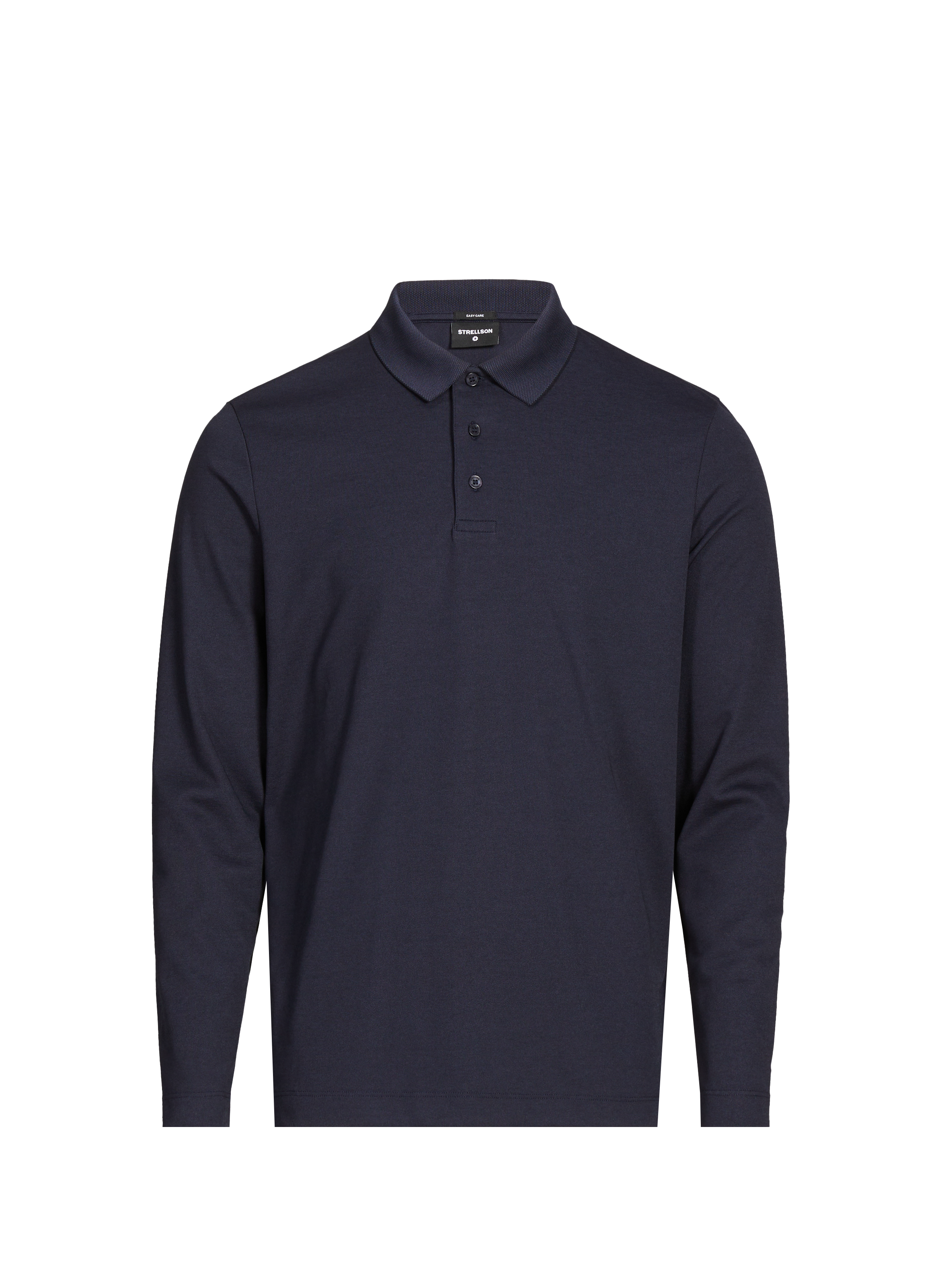 STRELLSON Polo manches longues en coton mélangé Bleu