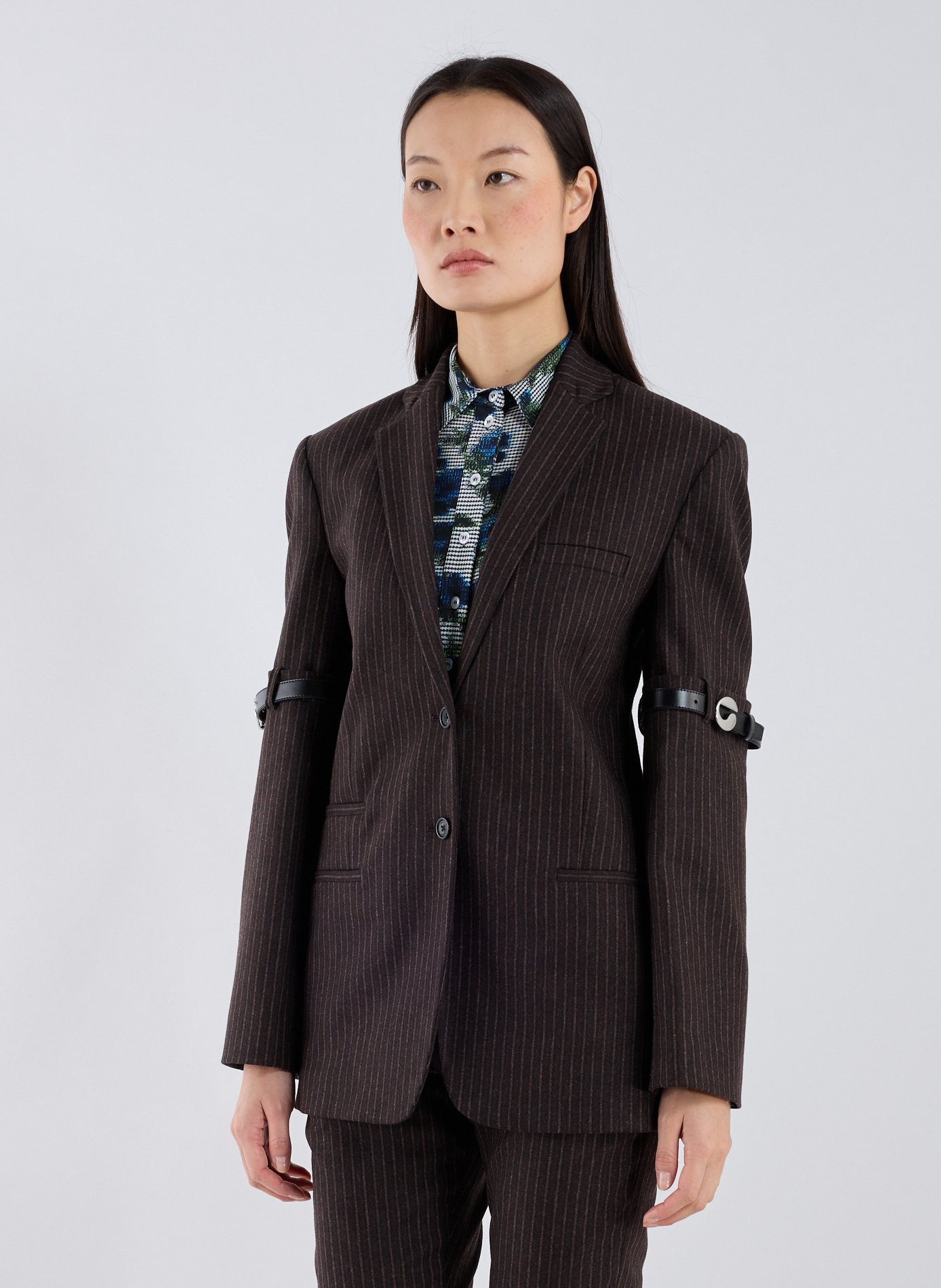 COPERNI Tailored blazers in cotton and wool blend Brown