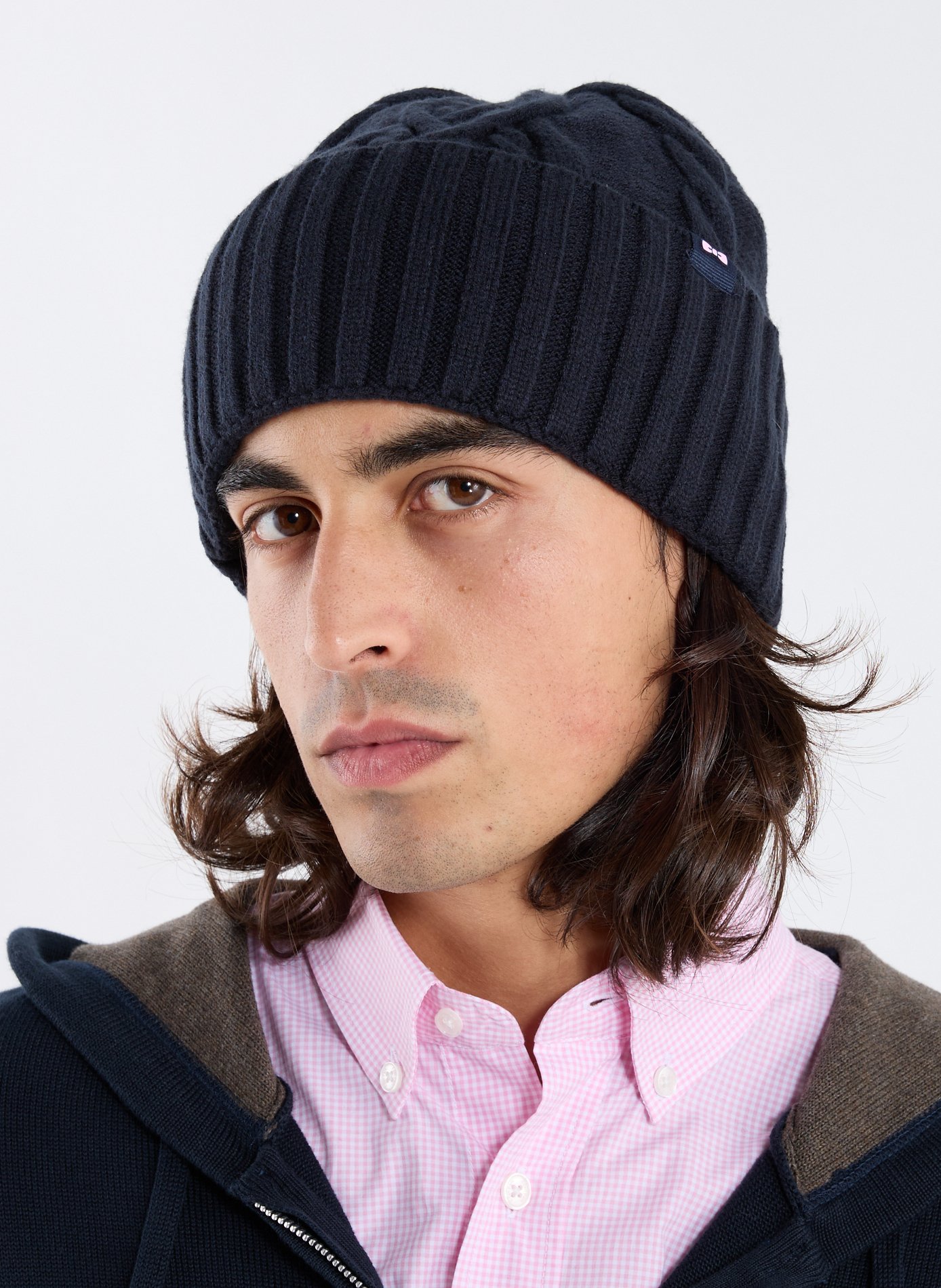 Ribbed beanie hat EDEN PARK Blue