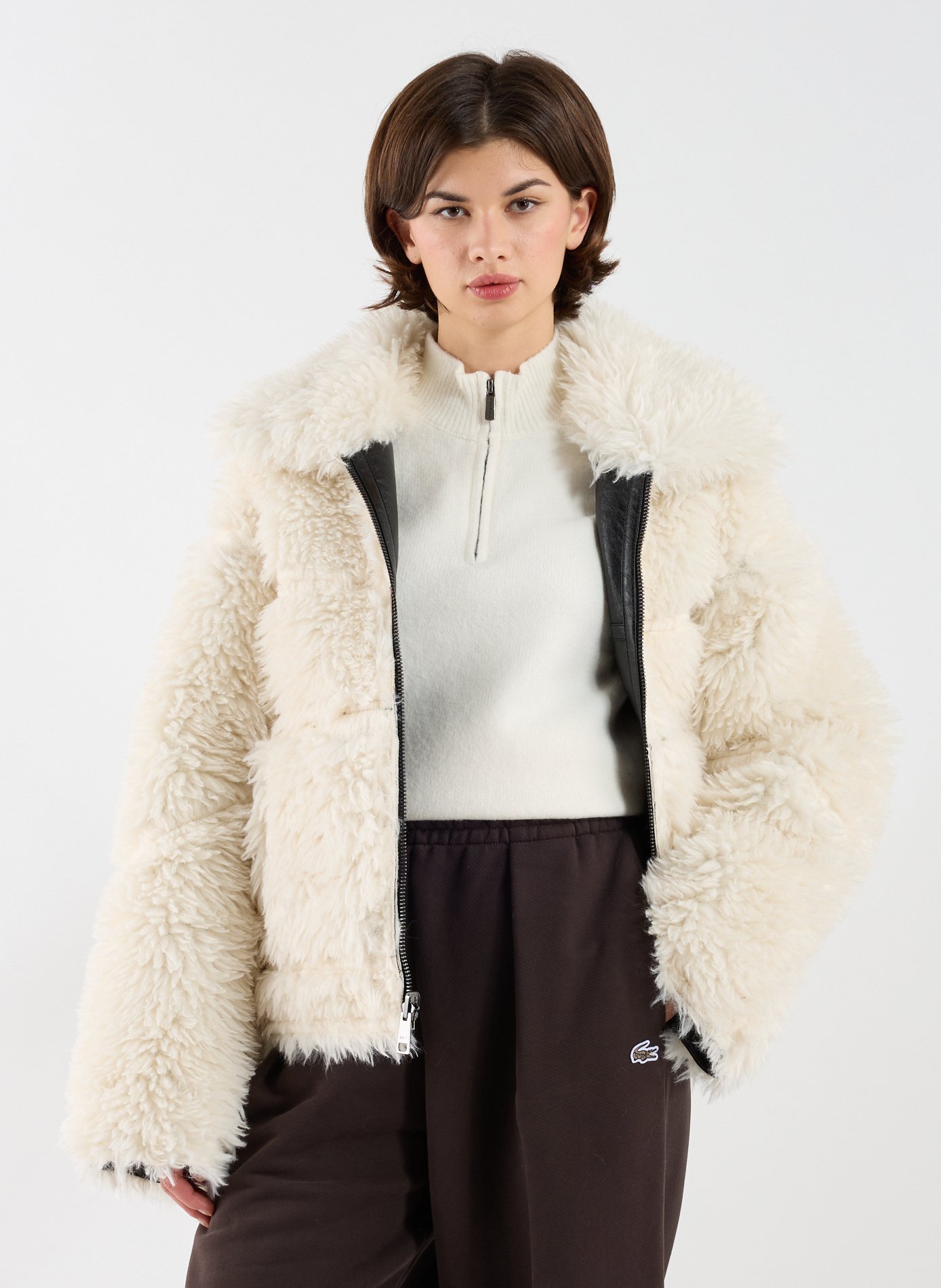 OOF WEAR Reversible jacket with wide lapel collar Multicolour