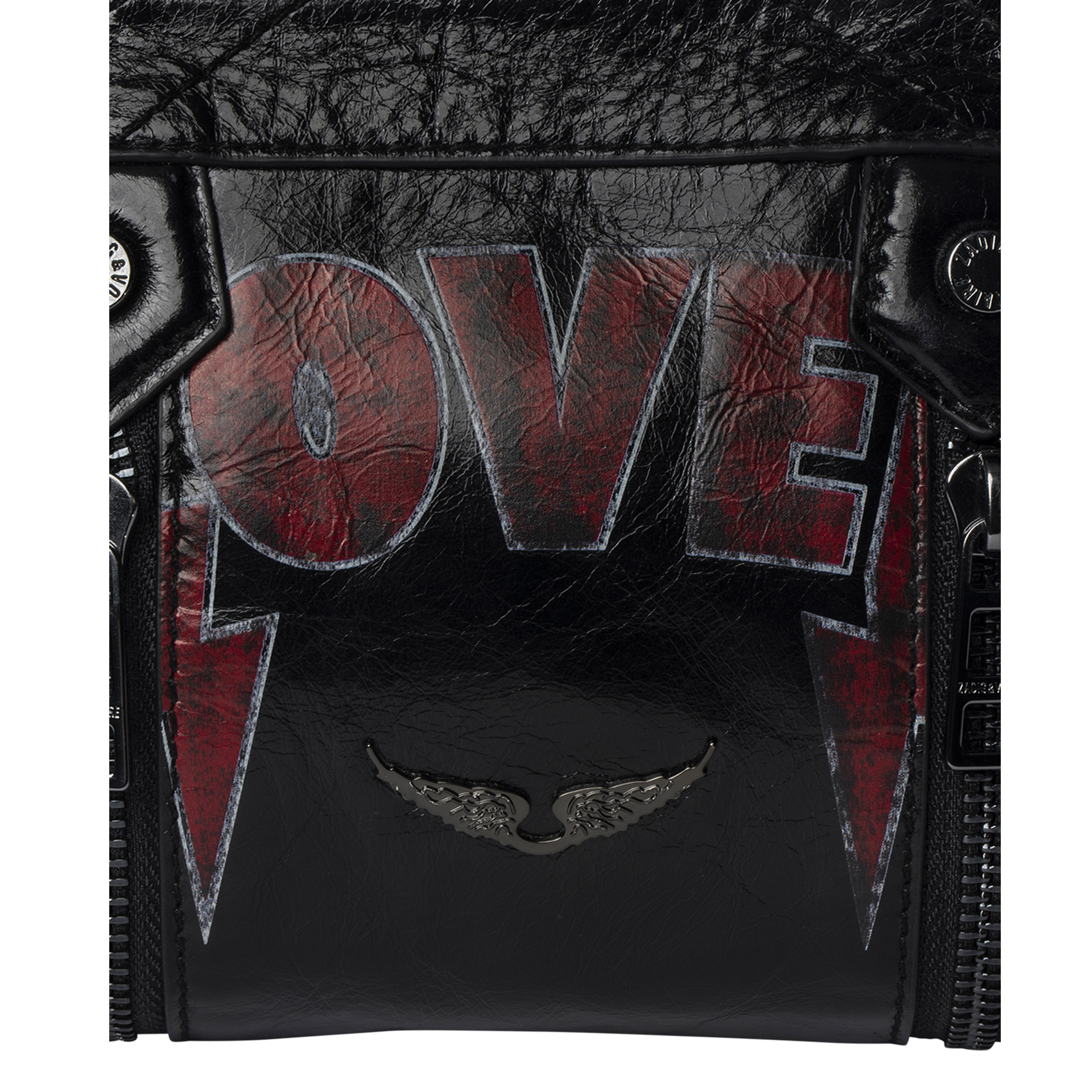 Sac bandoulière en cuir sunny mood ZADIG&VOLTAIRE Noir