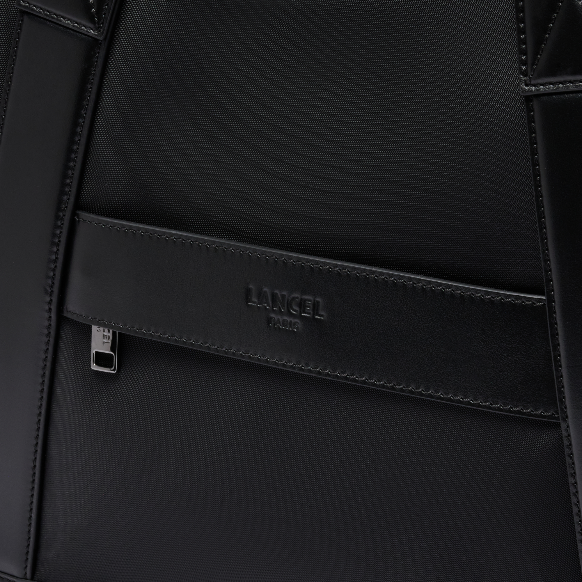 Sac weekend zippé 45 mistral de lancel en nylon LANCEL Noir