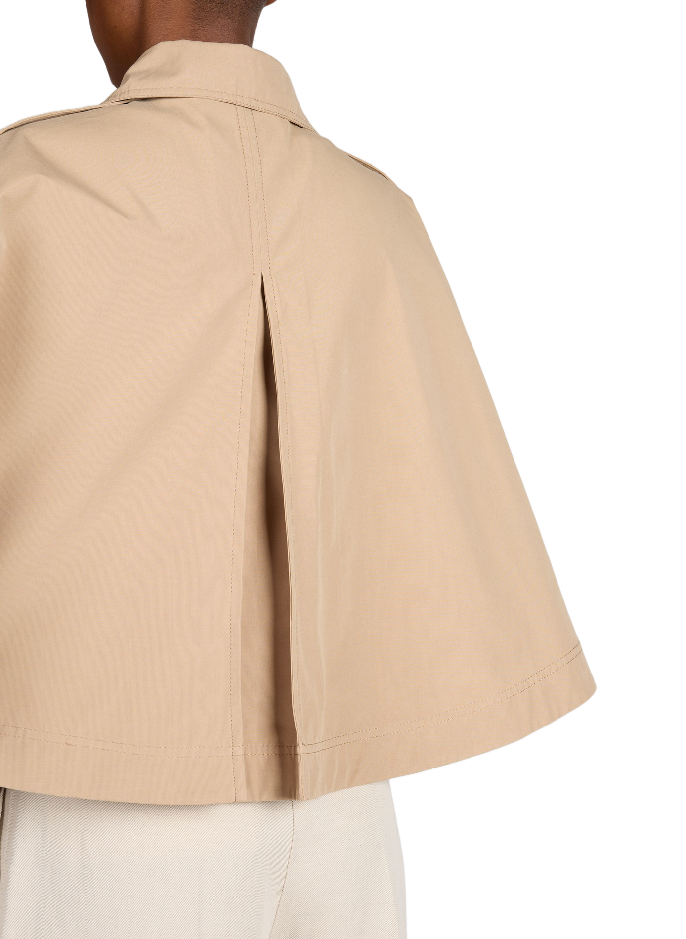 Cape unie à col classique BOSS Beige