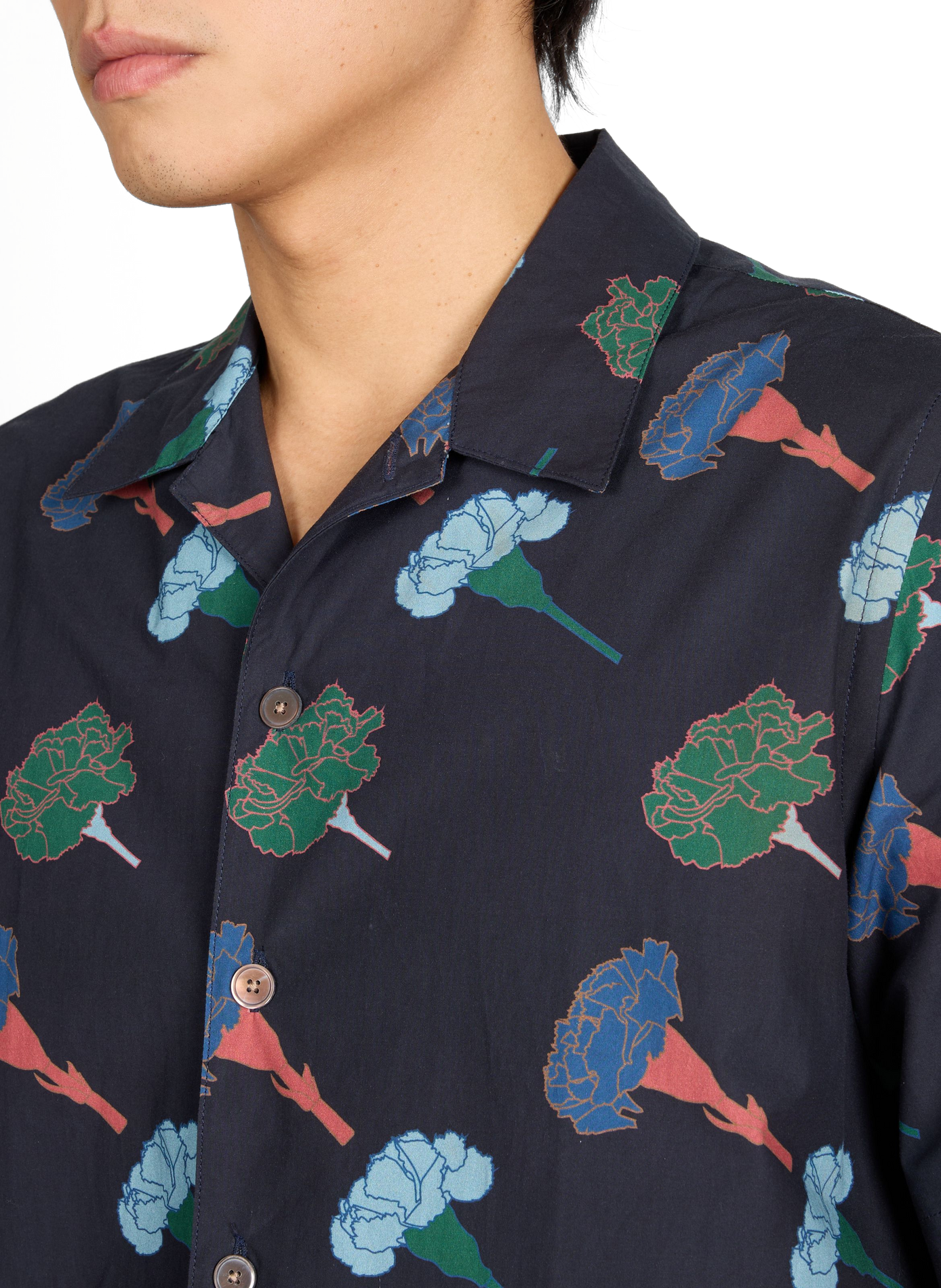 Cotton patterned shirt PAUL SMITH Blue