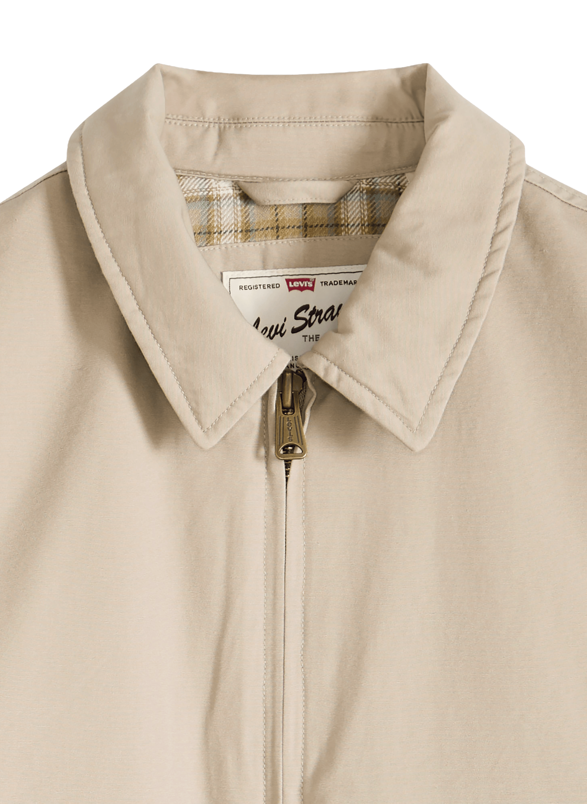 Veste droite en coton LEVI'S Kaki