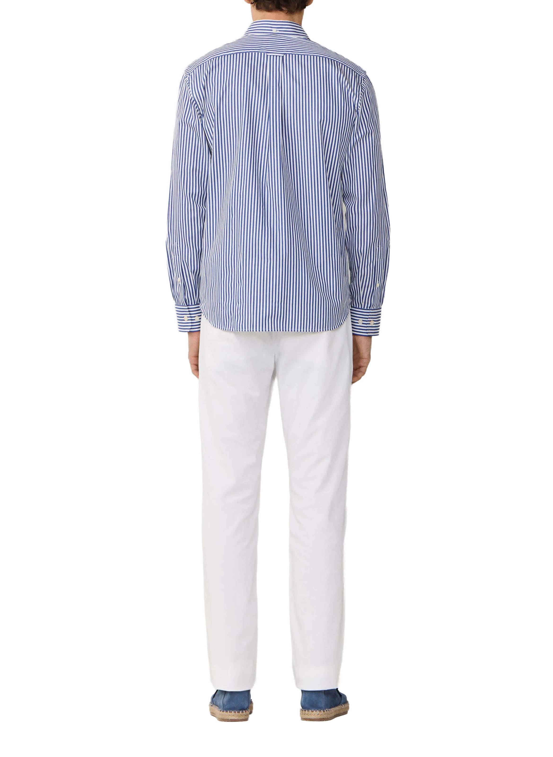 Striped cotton shirt FACONNABLE Blue